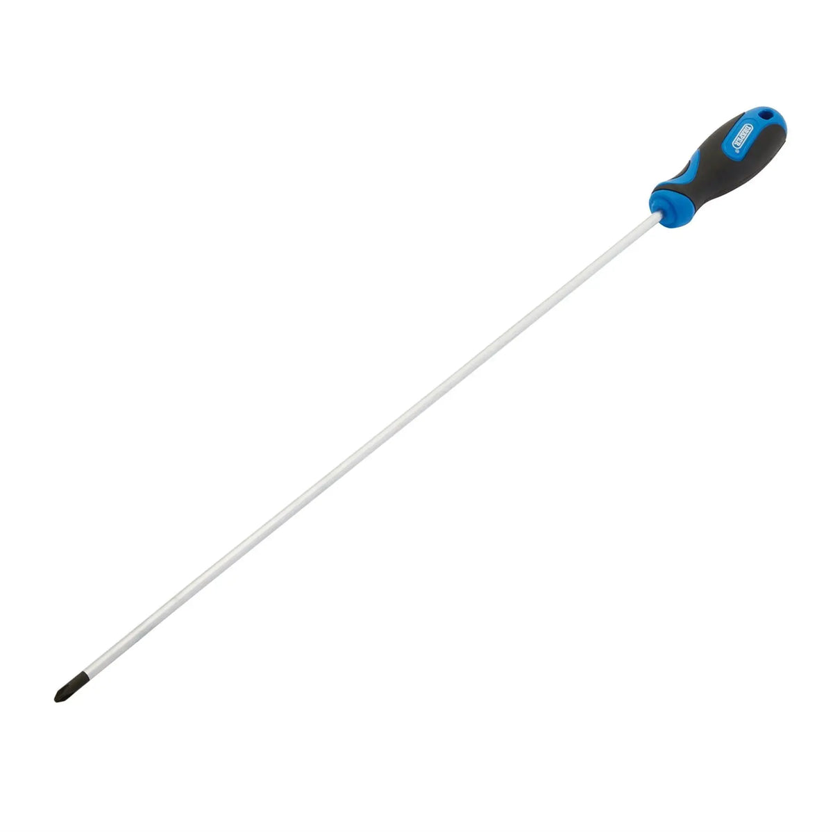 Draper Extra Long Reach Soft Grip Cross Slot Screwdriver No.2 x 450mm 53502  White Rose Tools