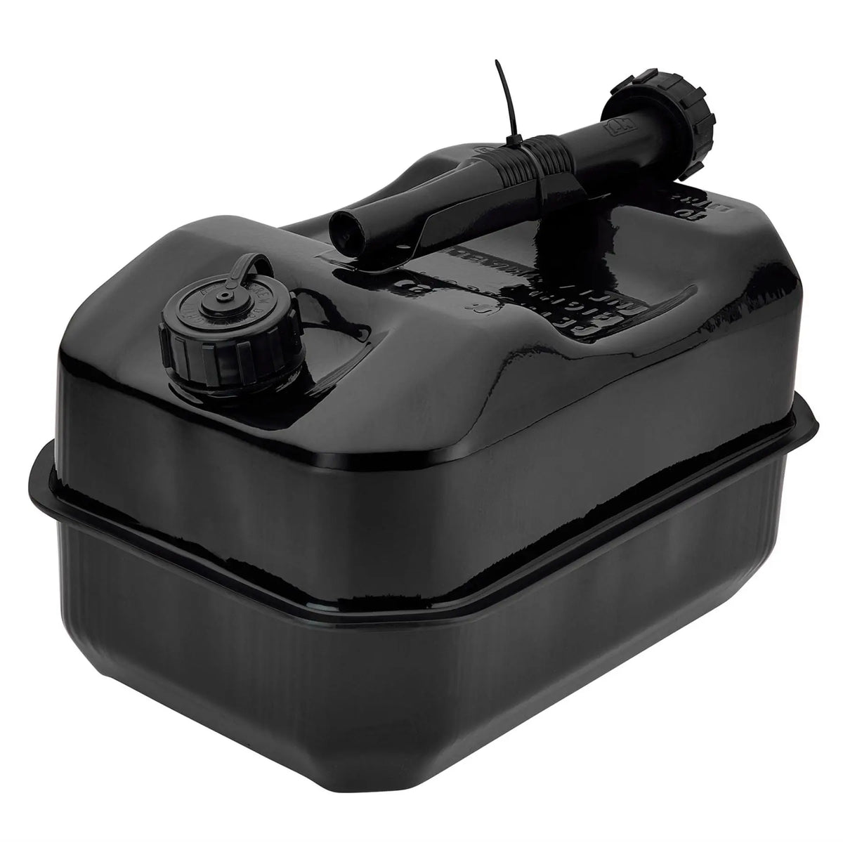 Draper Flat Steel Fuel Can 10L Black 31792  White Rose Tools