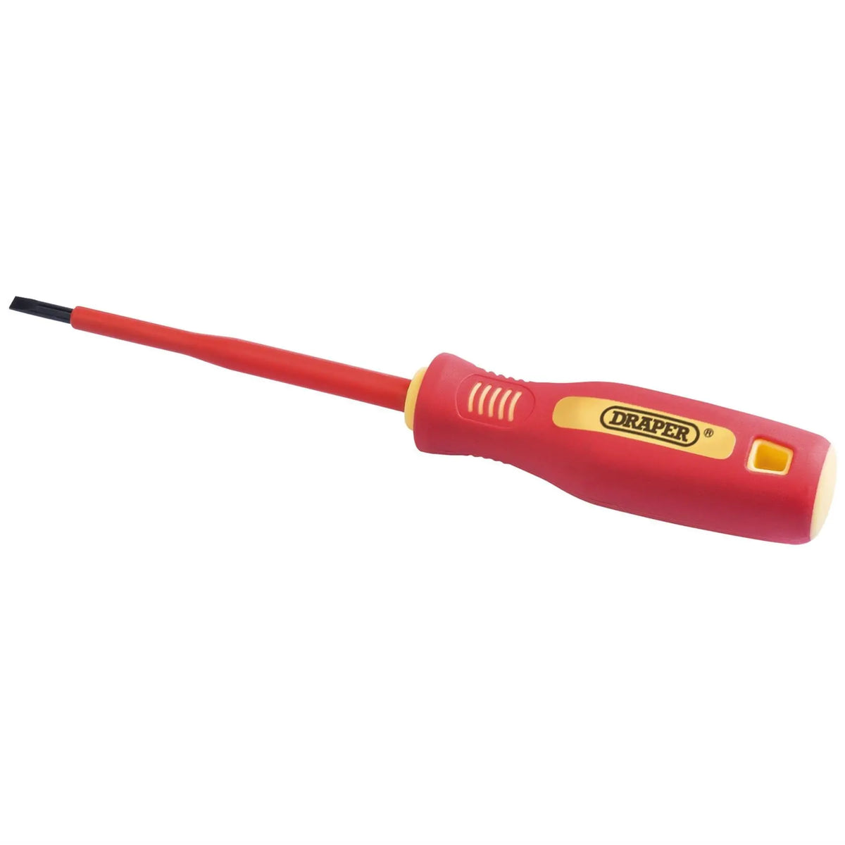 Draper Fully Insulated Plain Slot Screwdriver 4 x 100mm (Sold Loose) 46523  White Rose Tools