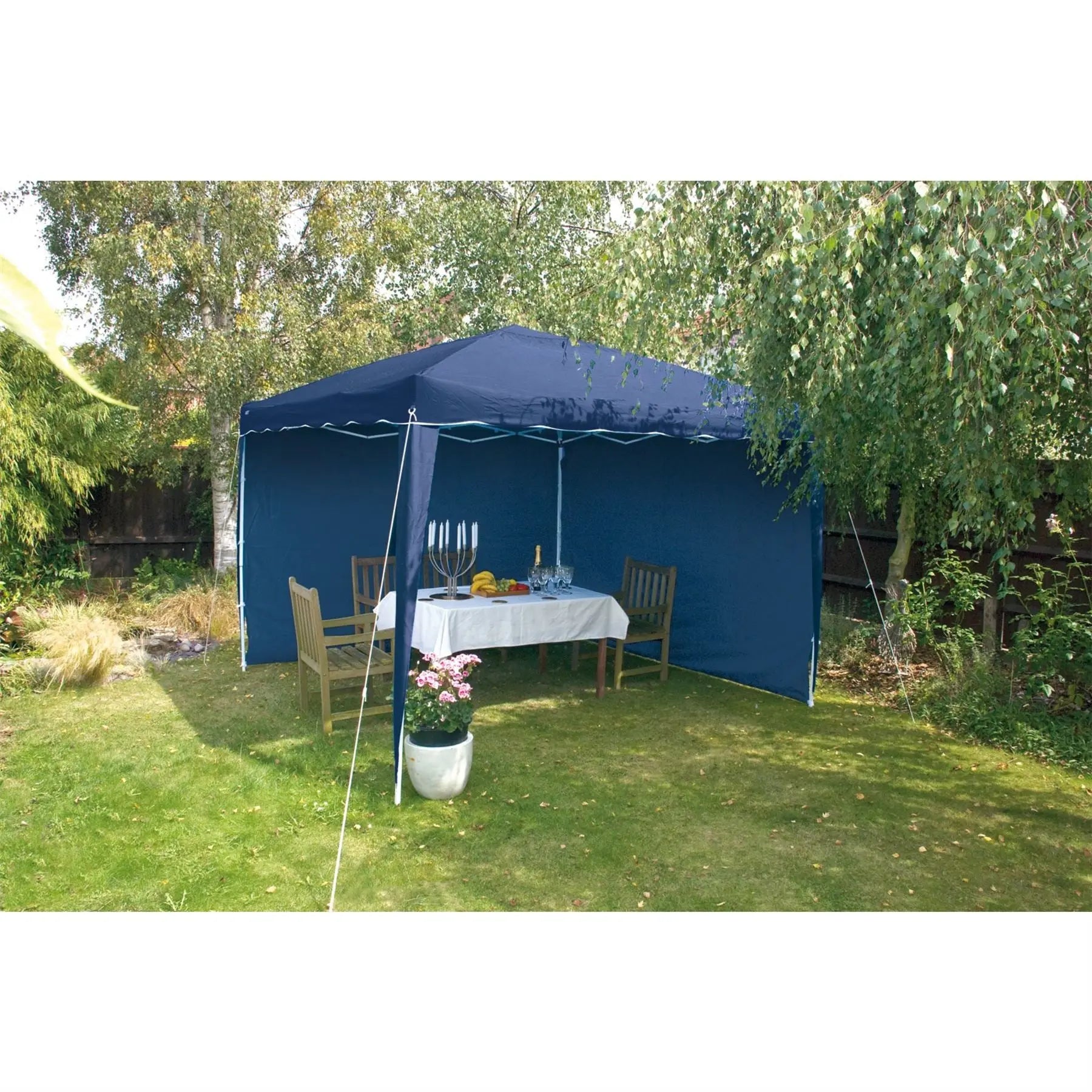 Draper Gazebo Side Panels 3 x 1.9m Blue (Pack of 2) 02577  White Rose Tools