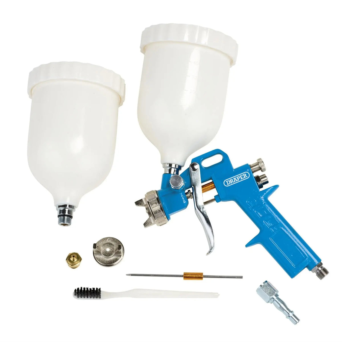Draper Gravity Air Paint Spray Gun 500ml 1.4/1.8mm 28358  White Rose Tools