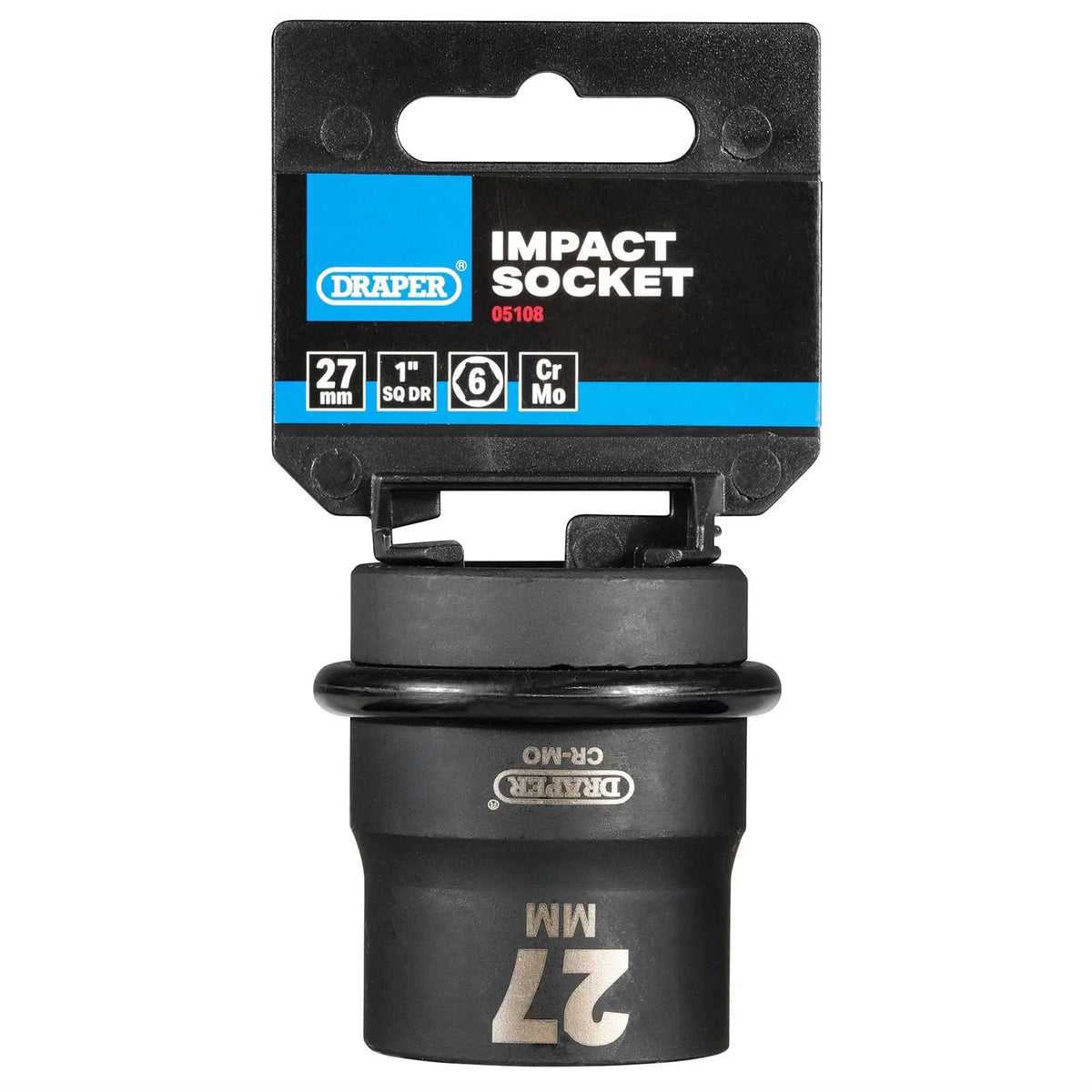 Draper HI-TORQ® 6 Point Impact Socket 1" Sq. Dr. 27mm 05108  White Rose Tools