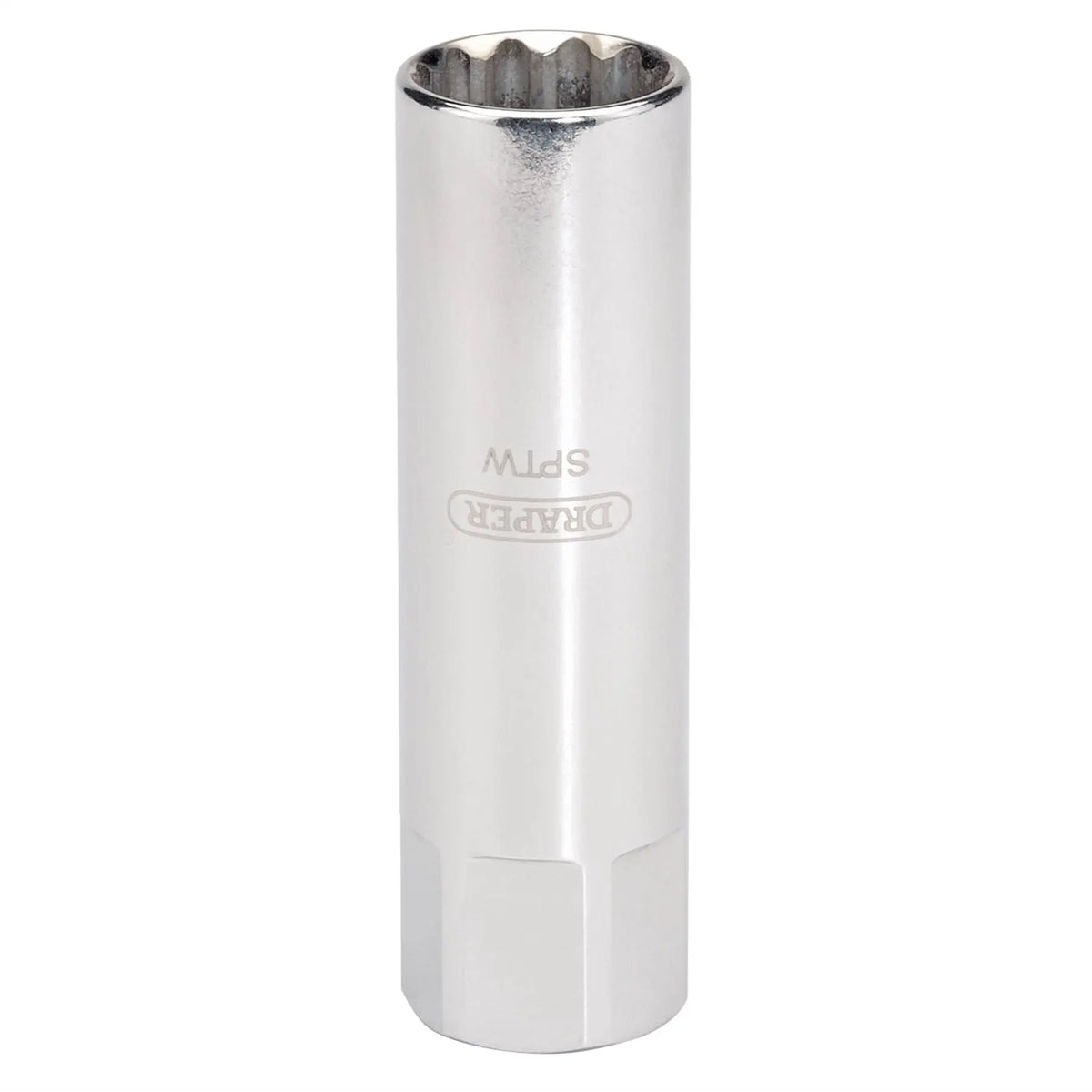 Draper HI-TORQ® 8mm Thread Thin Wall 12 Point Spark Plug Socket 3/8" Sq. Dr. 14mm 22272  White Rose Tools