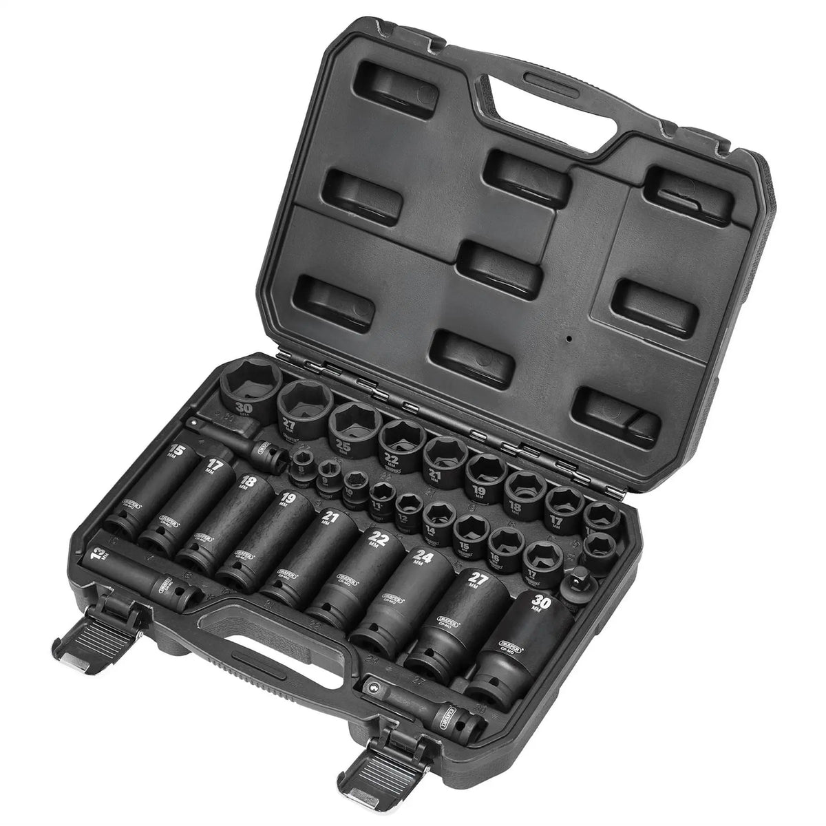Draper HI-TORQ® Impact Socket Set 3/8" & 1/2" Sq. Dr. (32 Piece) 83098  White Rose Tools