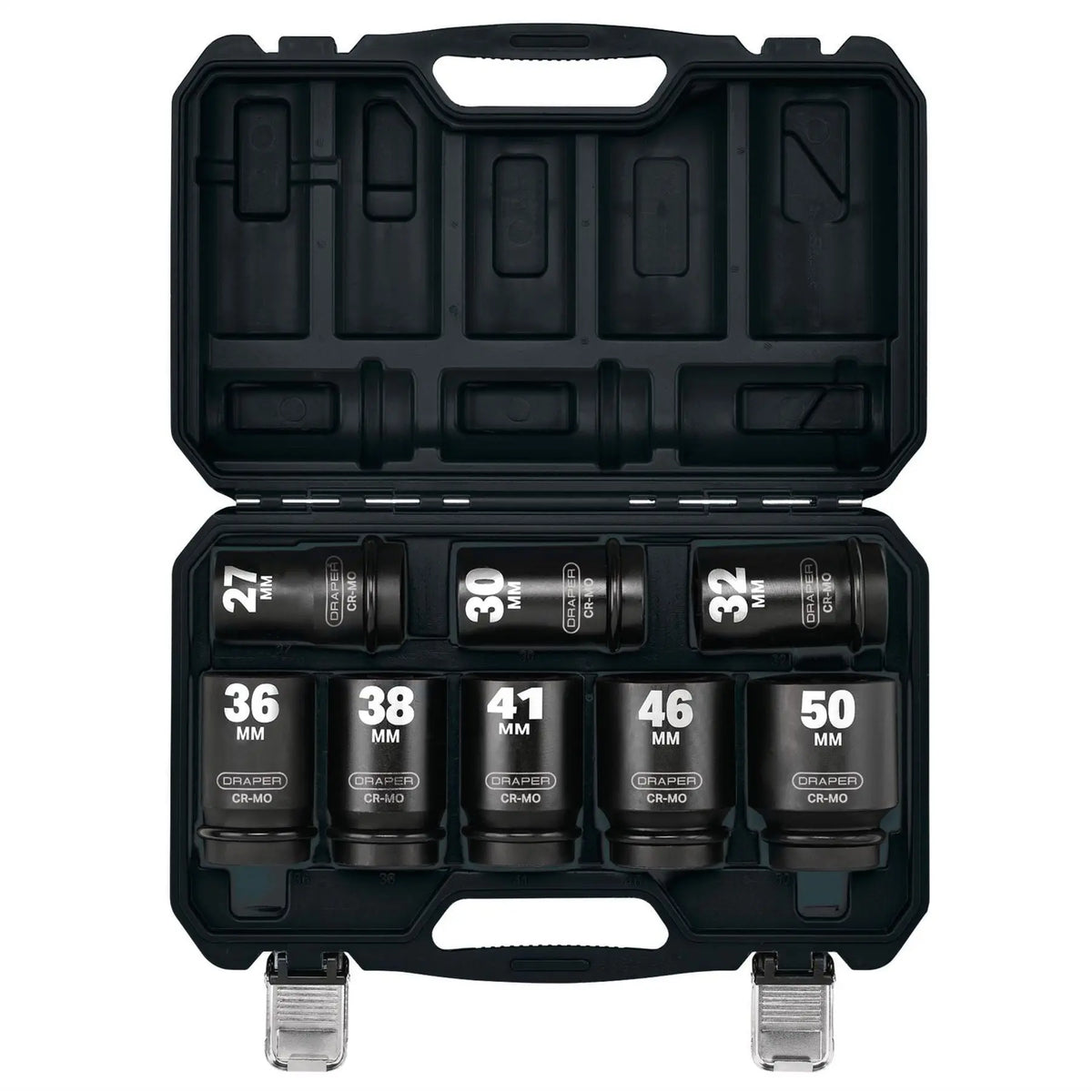 Draper HI-TORQ® Metric Deep Impact Socket Set 1" Sq. Dr. (8 Piece) 20210  White Rose Tools