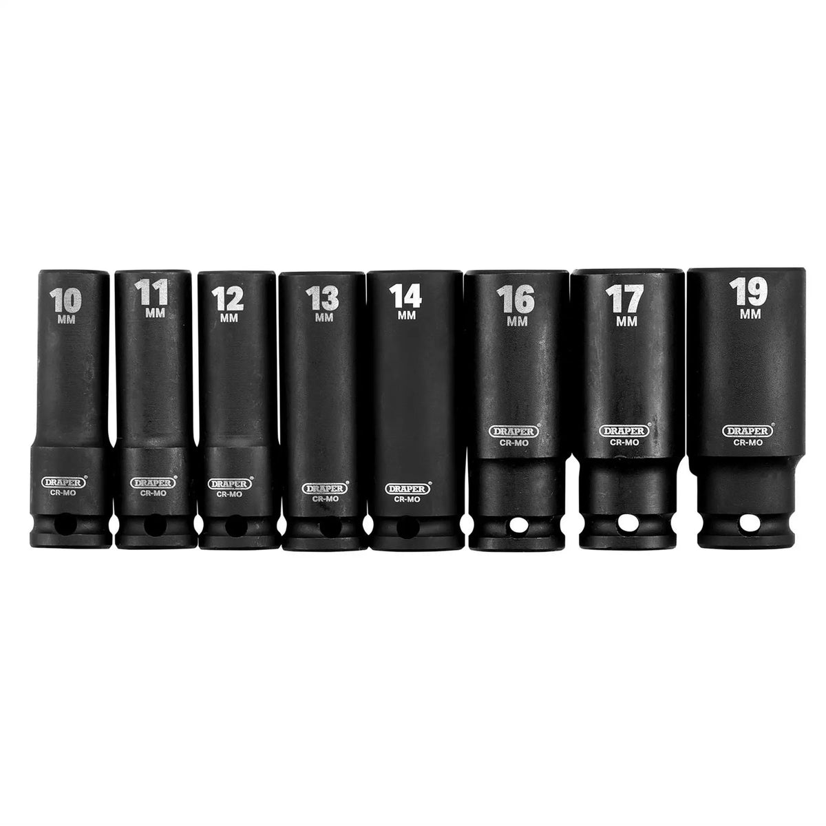 Draper HI-TORQ® Metric Deep Impact Socket Set 3/8" Sq. Dr. (8 Piece) 20205  White Rose Tools