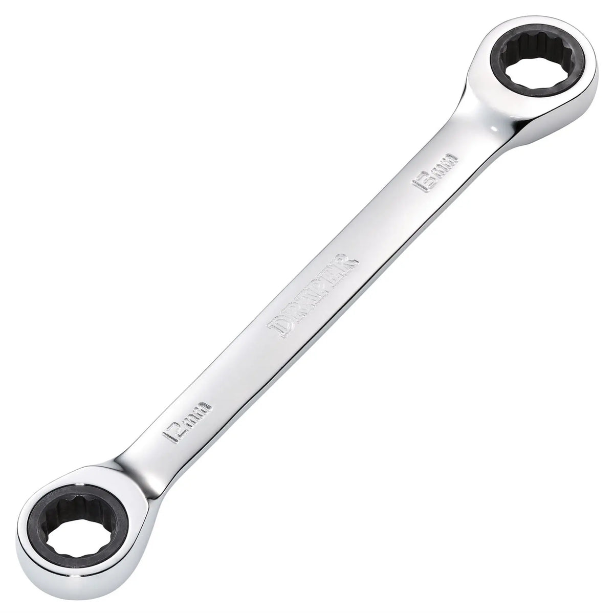 Draper HI-TORQ® Metric Double Ratchet Ring Spanner 12 x 13mm 27737  White Rose Tools