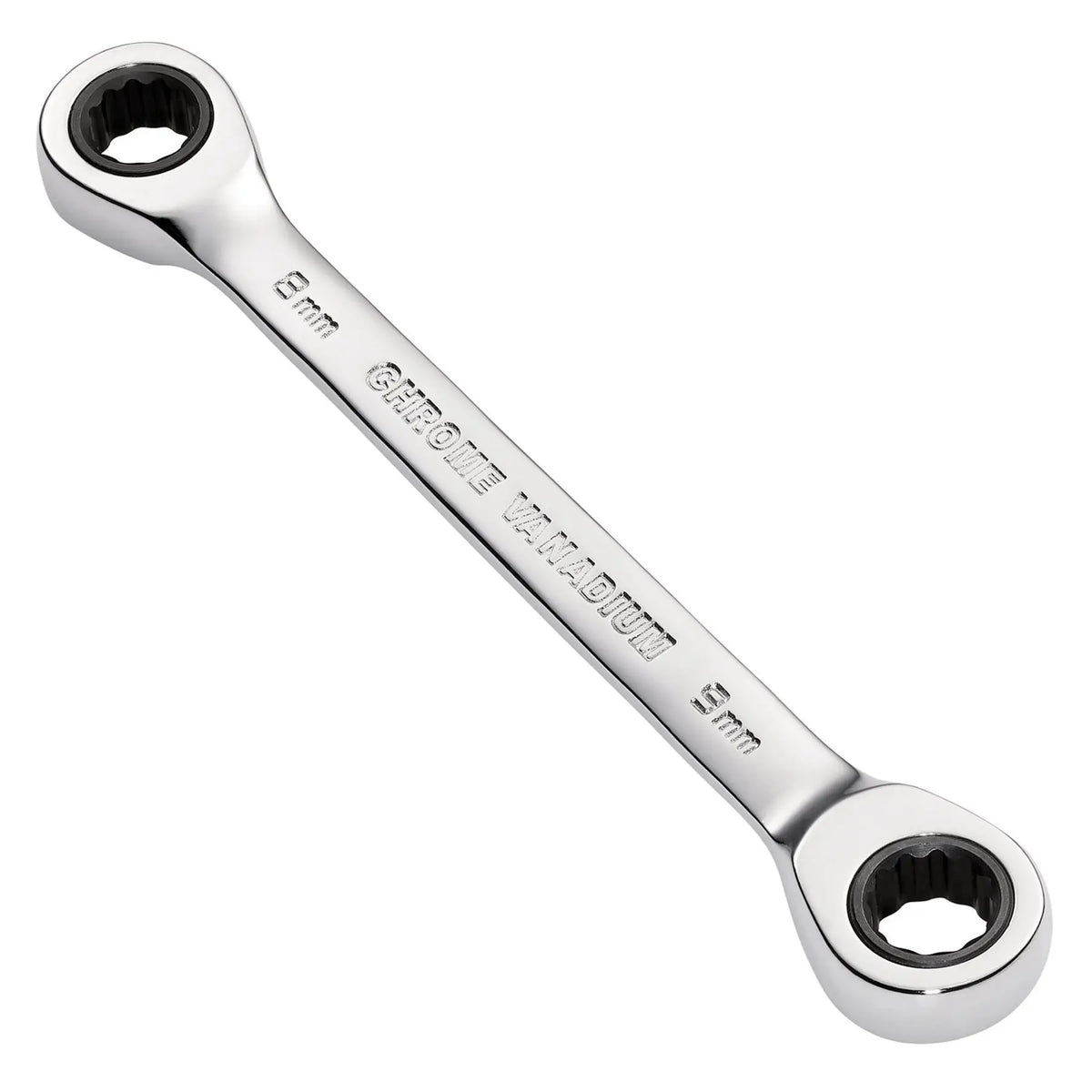 Draper HI-TORQ® Metric Double Ratchet Ring Spanner 8 x 9mm 27735  White Rose Tools