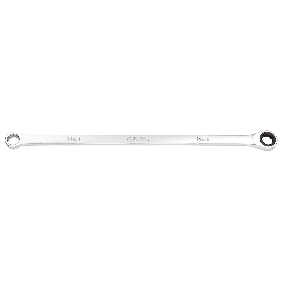 Draper HI-TORQ® Metric Extra-Long Double Ring Ratchet Spanner 14mm 27770  White Rose Tools