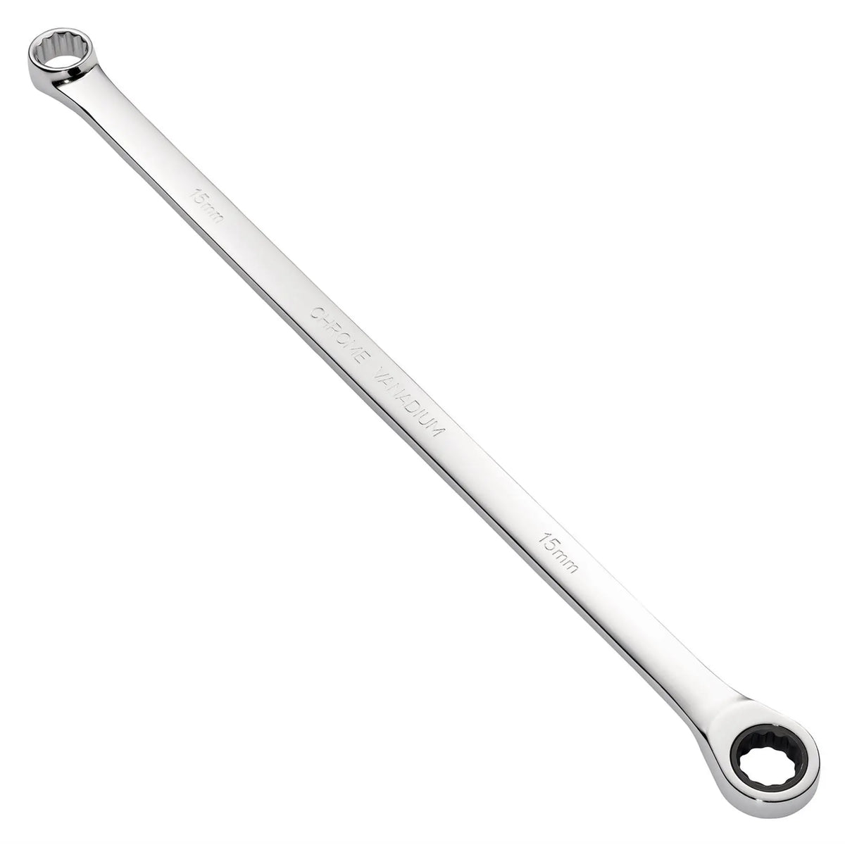 Draper HI-TORQ® Metric Extra-Long Double Ring Ratchet Spanner 15mm 27771  White Rose Tools