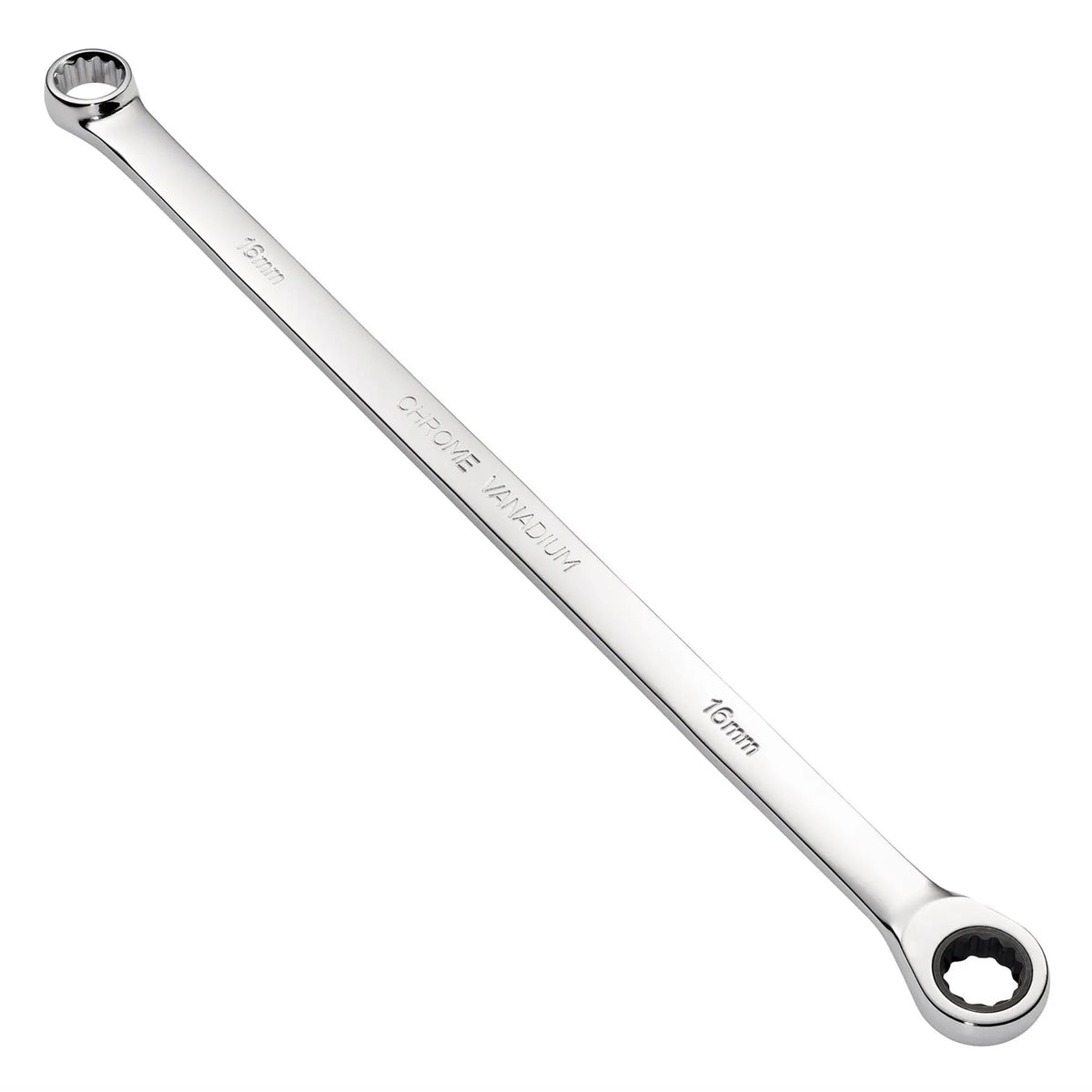 Draper HI-TORQ® Metric Extra-Long Double Ring Ratchet Spanner 16mm 27773  White Rose Tools