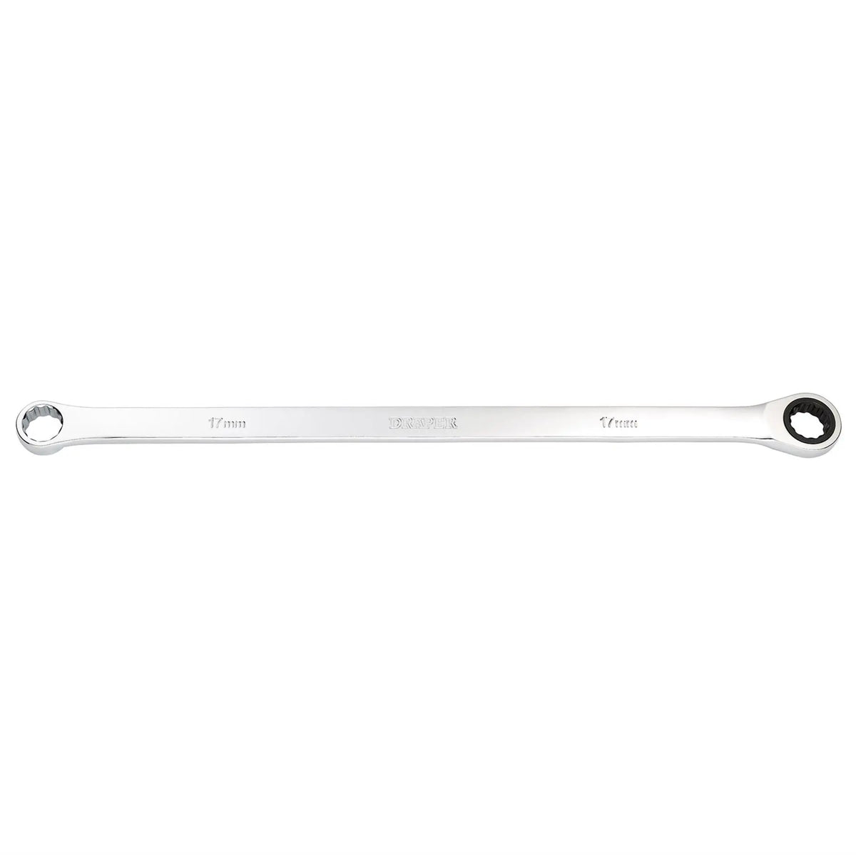 Draper HI-TORQ® Metric Extra-Long Double Ring Ratchet Spanner 17mm 27774  White Rose Tools