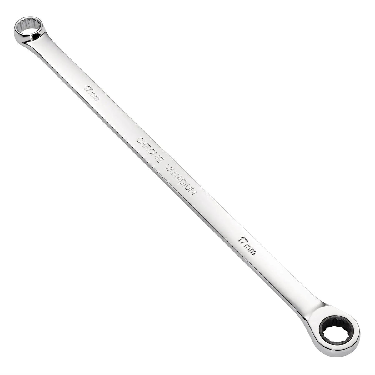 Draper HI-TORQ® Metric Extra-Long Double Ring Ratchet Spanner 17mm 27774  White Rose Tools