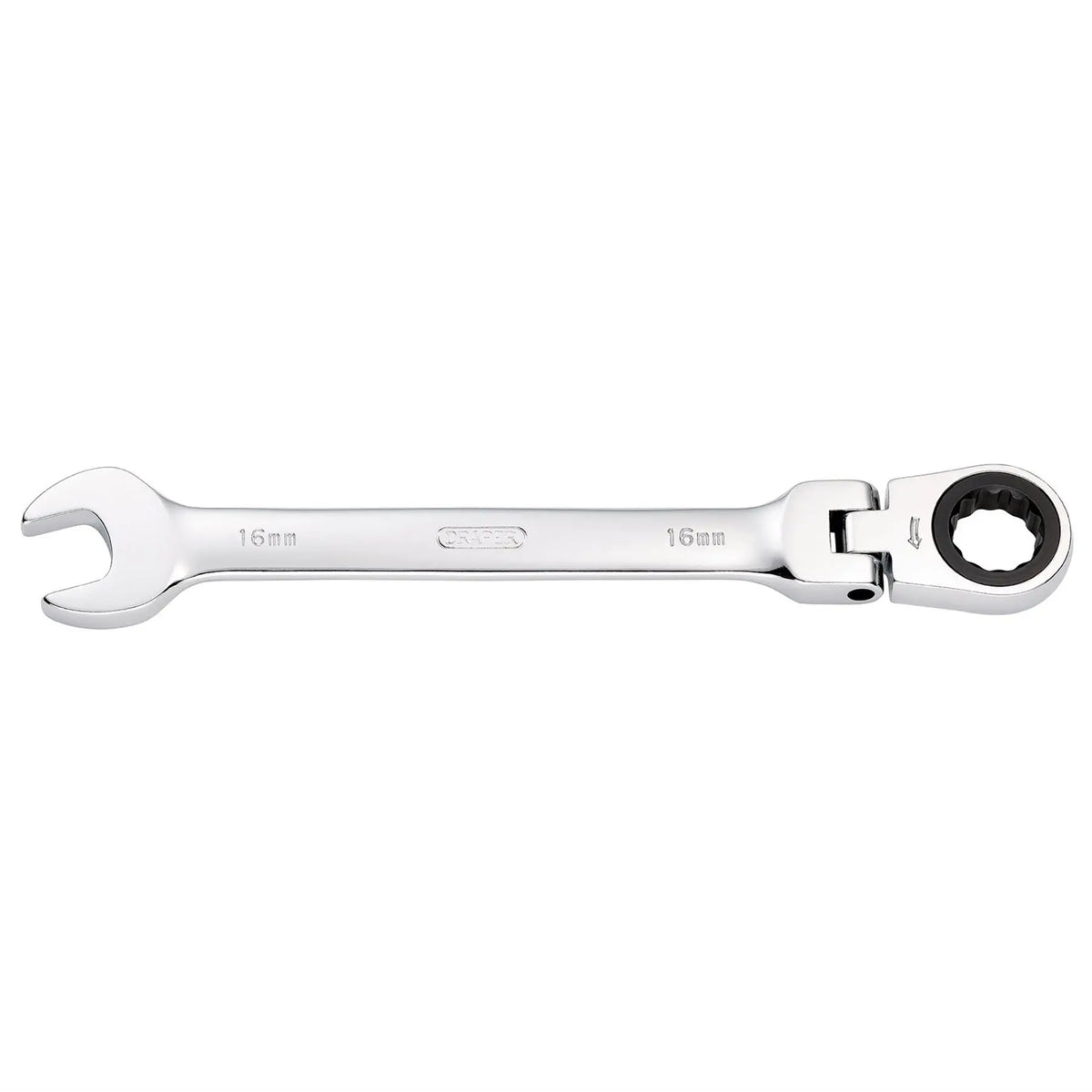 Draper HI-TORQ® Metric Flexible Head Ratcheting Combination Spanner 16mm 52018  White Rose Tools