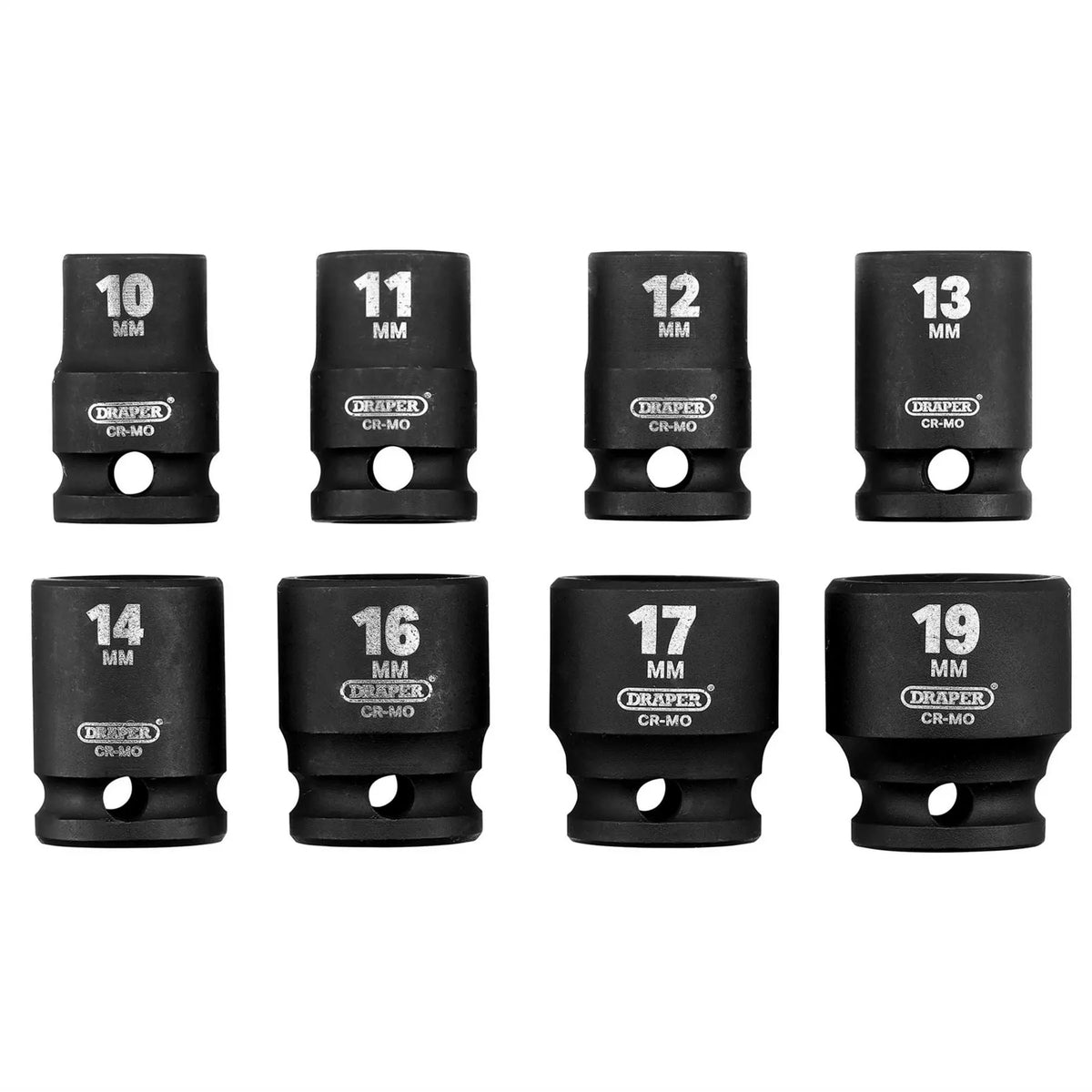 Draper HI-TORQ® Metric Impact Socket Set 3/8" Sq. Dr. (8 Piece) 20203  White Rose Tools