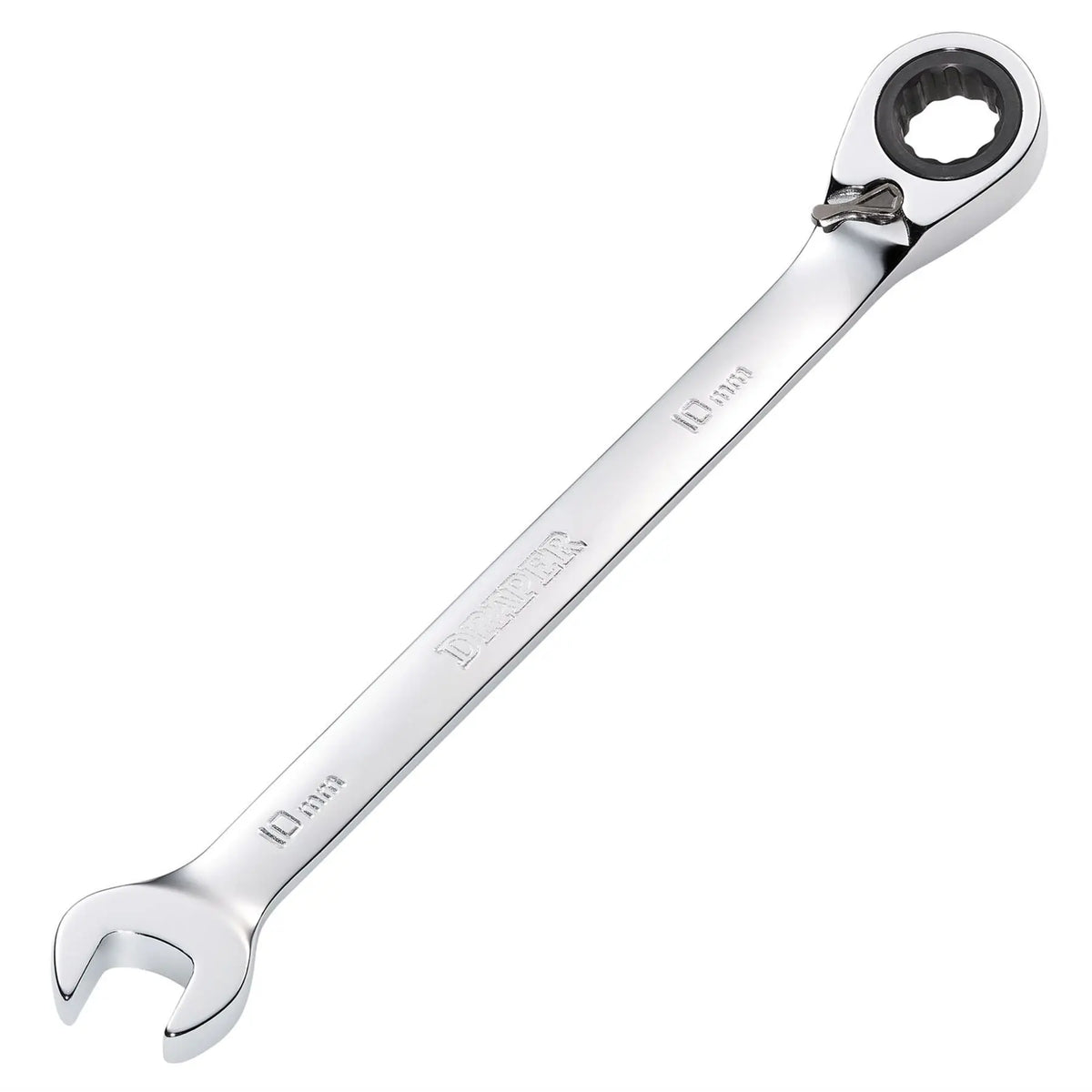 Draper HI-TORQ® Metric Reversible Ratcheting Combination Spanner 10mm 51973  White Rose Tools