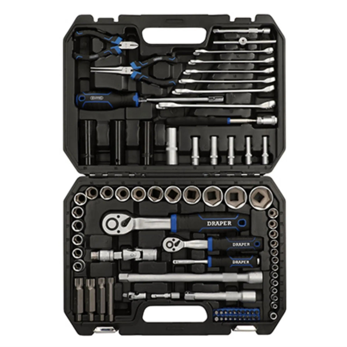 Draper HI-TORQ® Metric Socket Set 1/4" & 1/2" Sq. Dr. (83 Piece) 21444  White Rose Tools