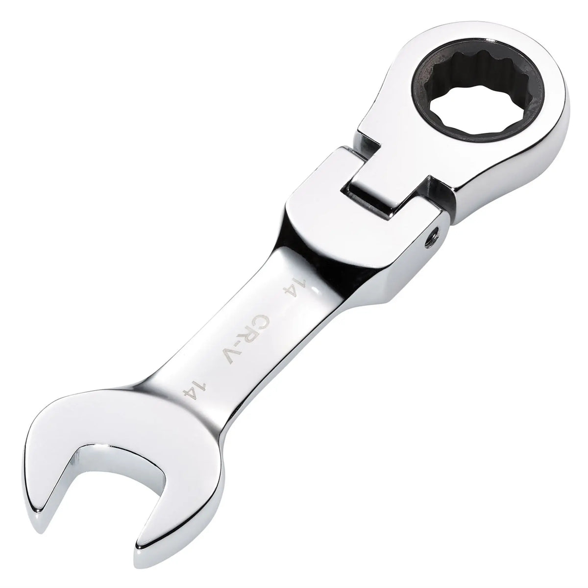 Draper HI-TORQ® Metric Stubby Flexible Head Ratchet Combination Spanner 14mm 27970  White Rose Tools