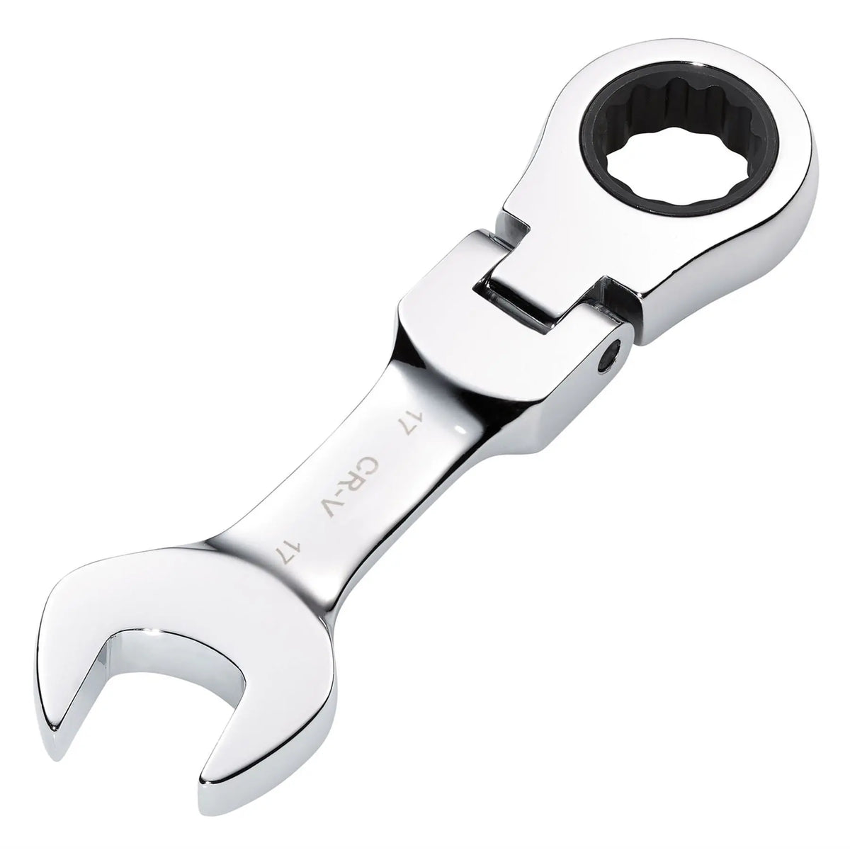 Draper HI-TORQ® Metric Stubby Flexible Head Ratchet Combination Spanner 17mm 27977  White Rose Tools