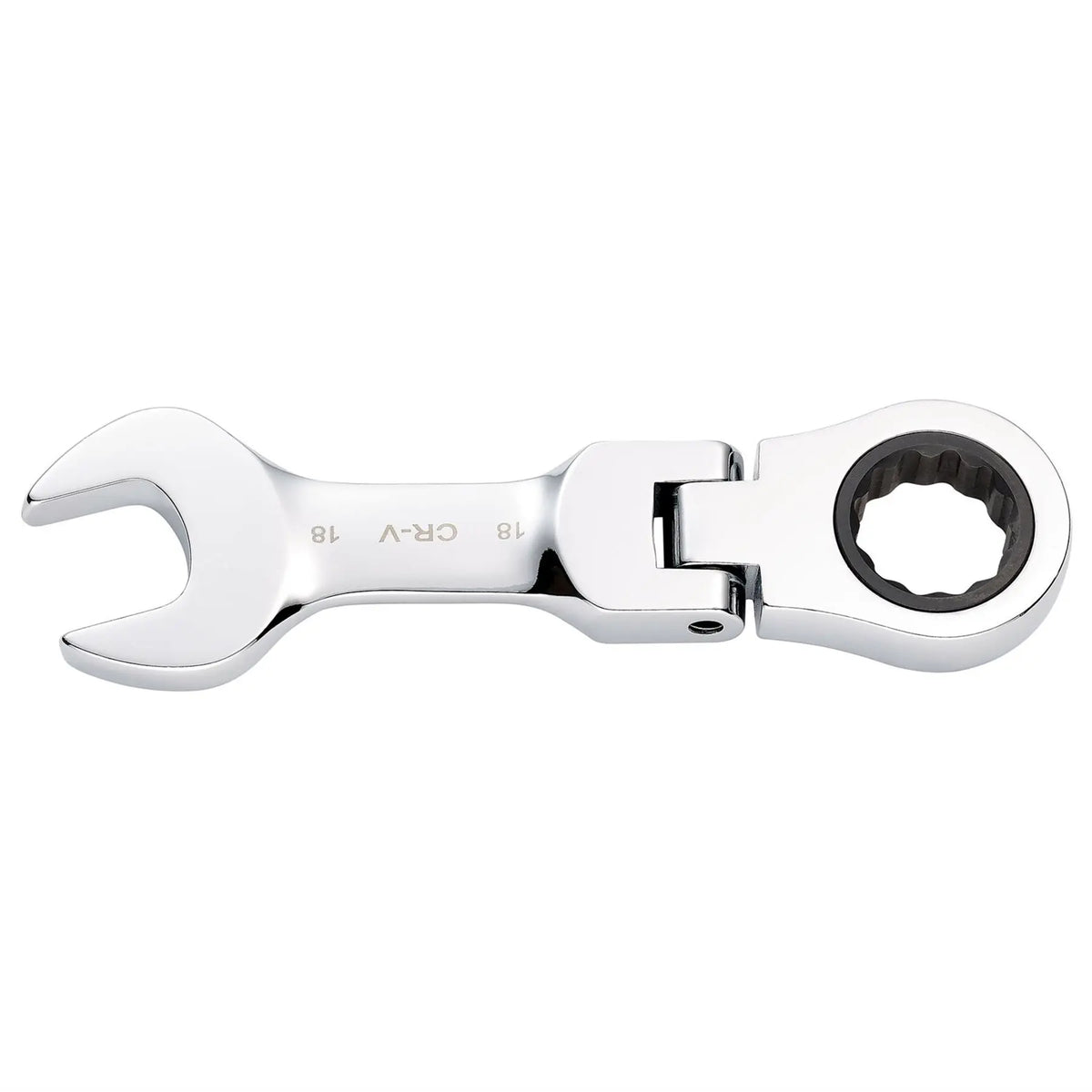 Draper HI-TORQ® Metric Stubby Flexible Head Ratchet Combination Spanner 18mm 27979  White Rose Tools