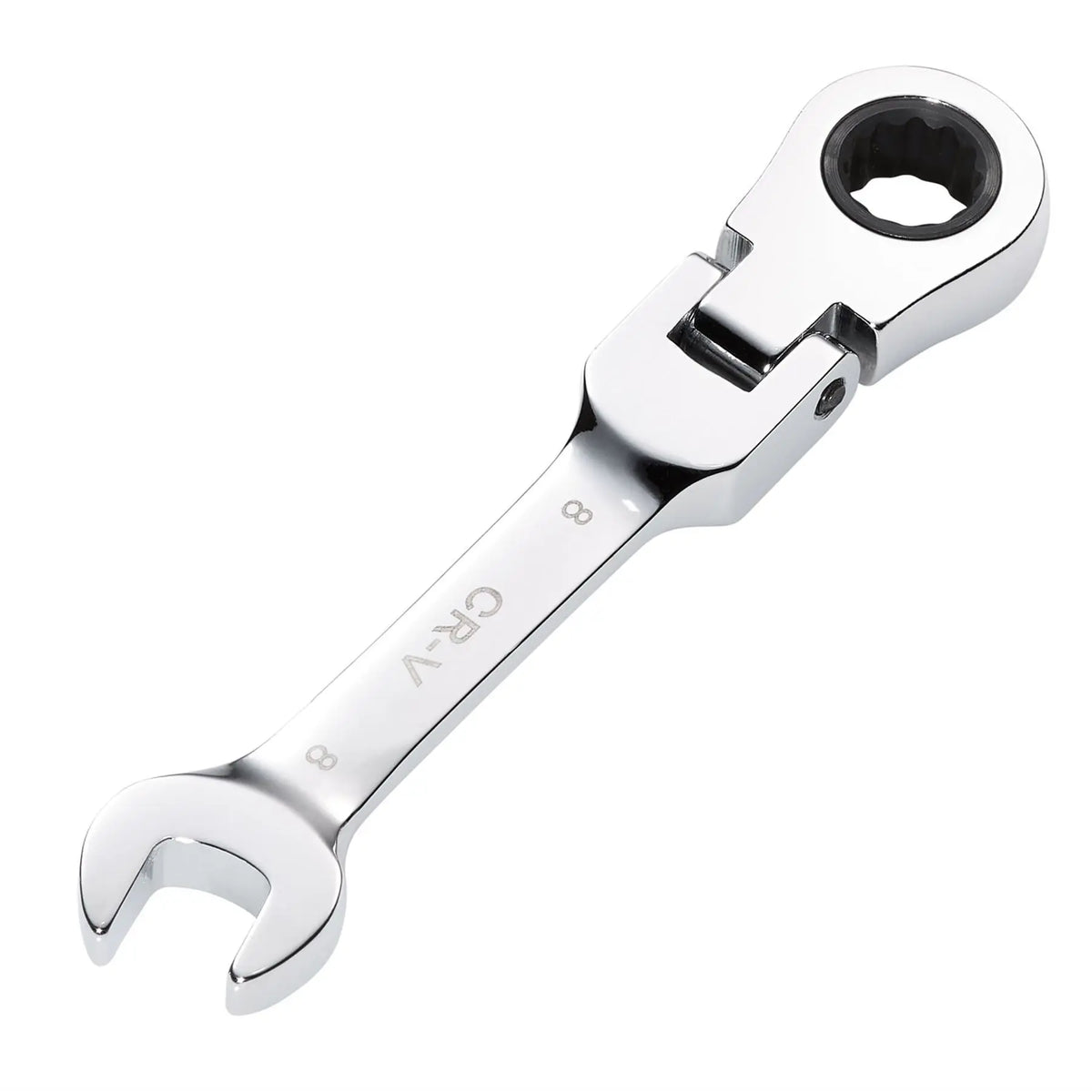 Draper HI-TORQ® Metric Stubby Flexible Head Ratchet Combination Spanner 8mm 27949  White Rose Tools