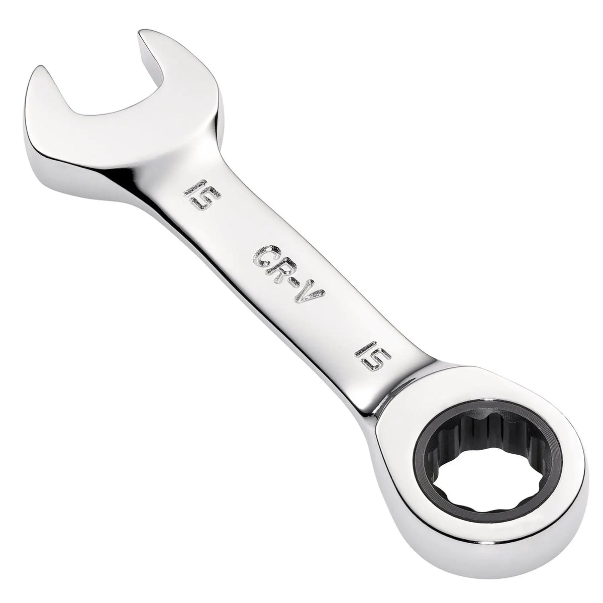 Draper HI-TORQ® Metric Stubby Ratchet Combination Spanner 15mm 27909  White Rose Tools