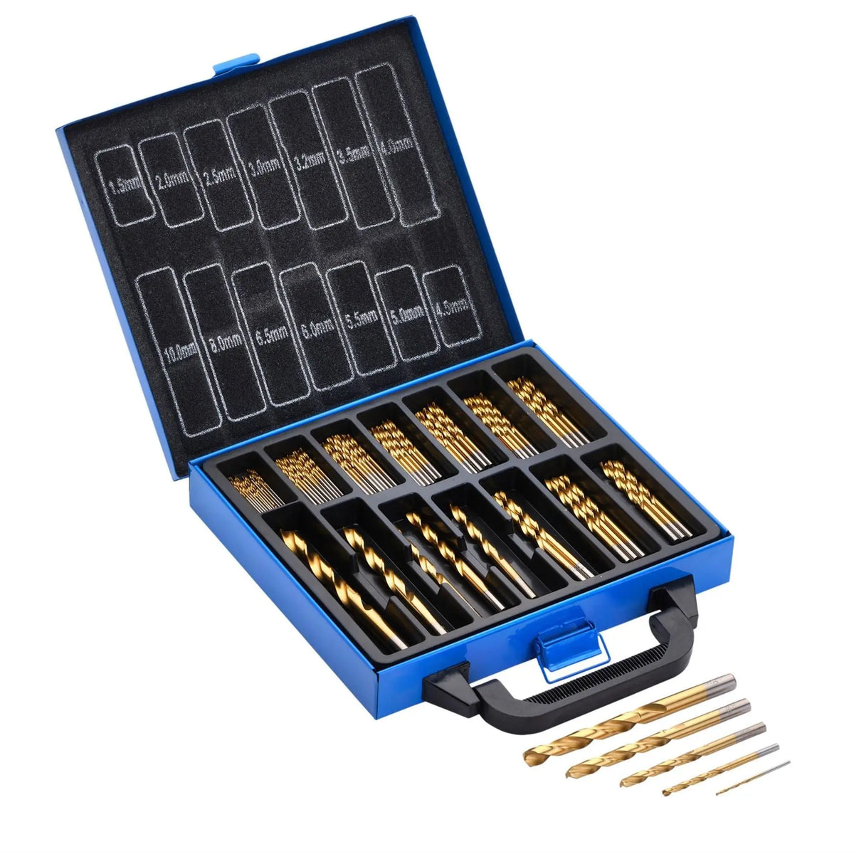 Draper HSS Titanium Nitride Coated Drill Bit Set (99 Piece) 08887  White Rose Tools