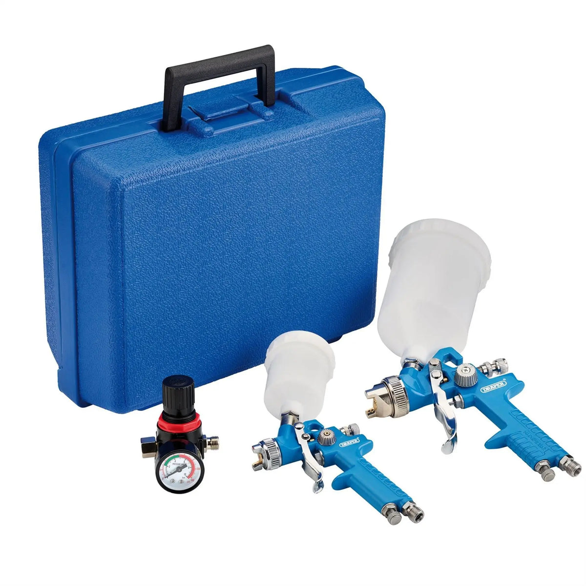 Draper HVLP Air Paint Spray Gun Kit (7 Piece) 28374  White Rose Tools