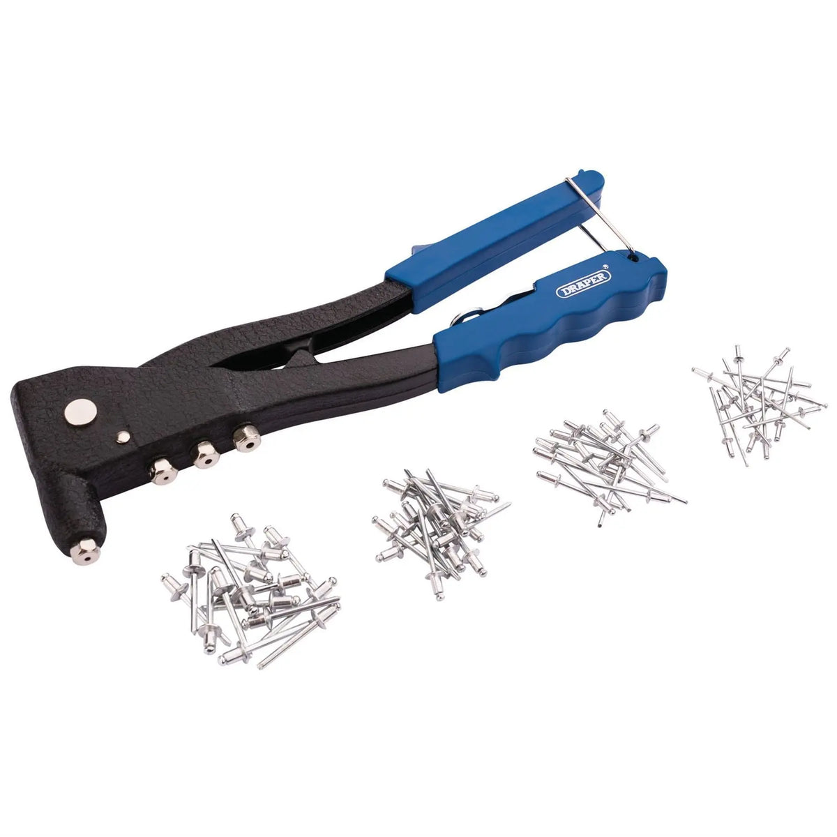 Draper Hand Riveter Kit for Aluminium Rivets 1 x Case 27843  White Rose Tools