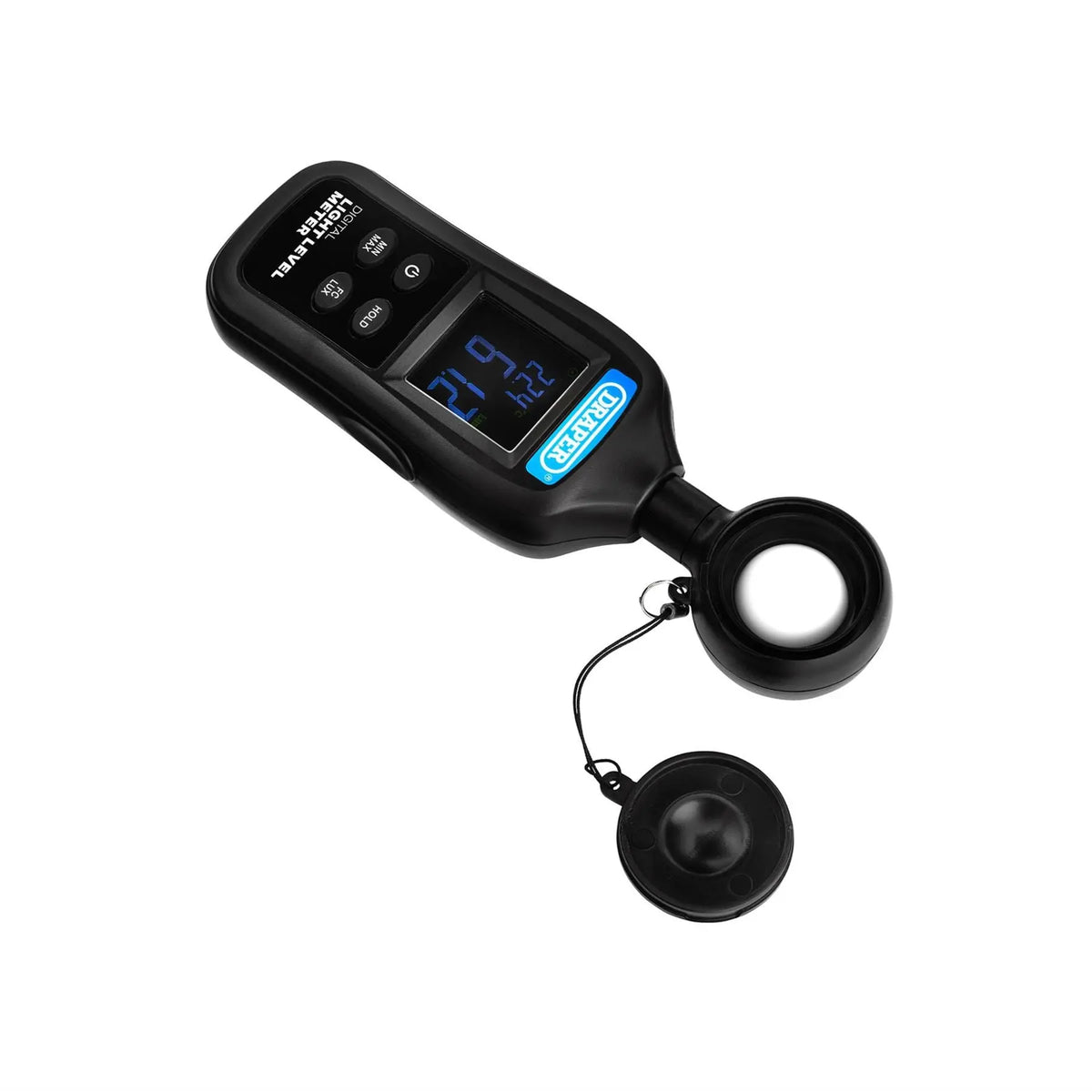 Draper Handheld Digital Light Level Meter 0-200KLux and -20 to +70°C 12443  White Rose Tools