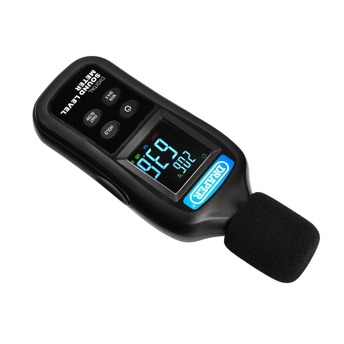 Draper Handheld Digital Sound Level Meter 35-135dB and -20 to +70°C 12442  White Rose Tools