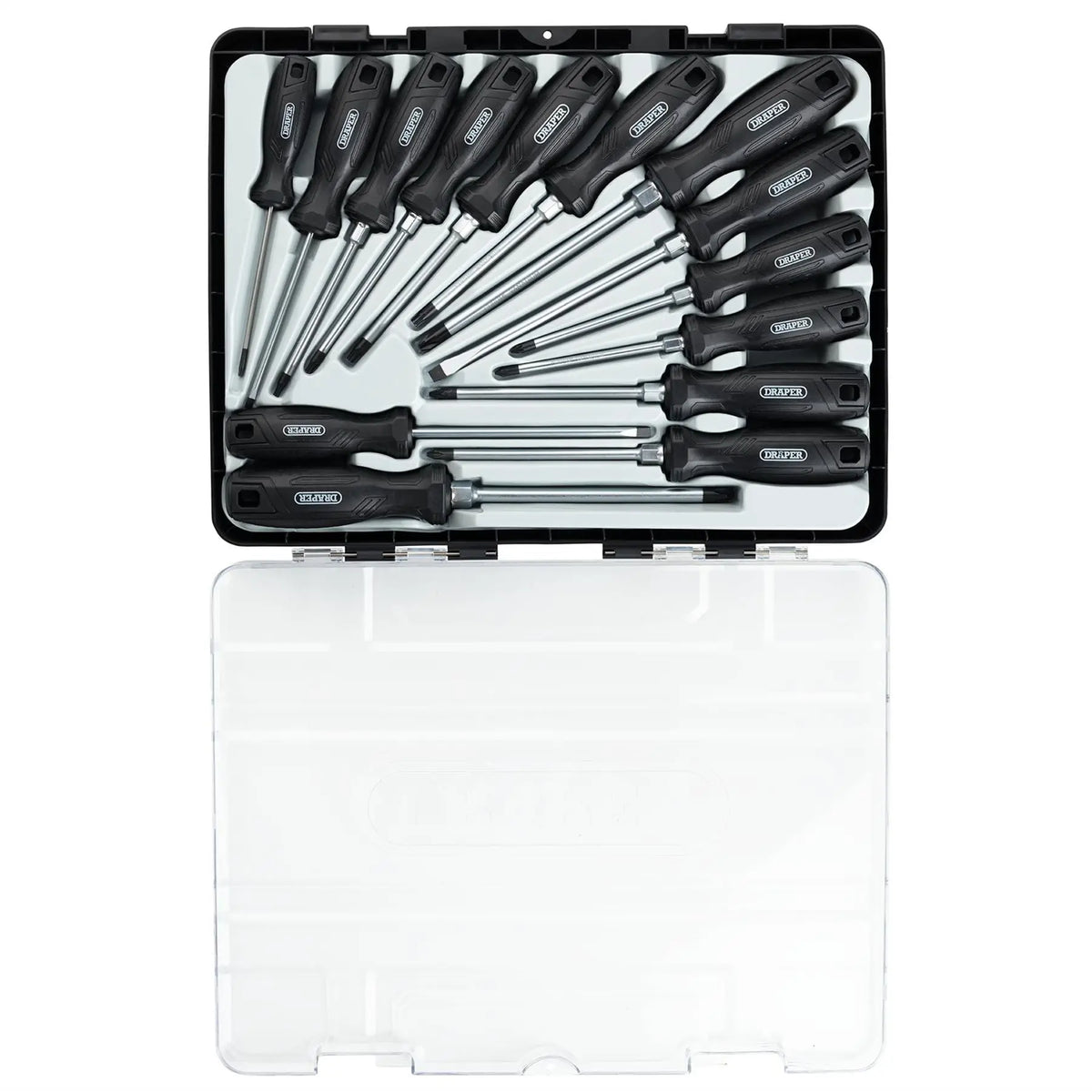 Draper Hard Grip Screwdriver Set with Draper TX-STAR® (14 Piece) 13588  White Rose Tools