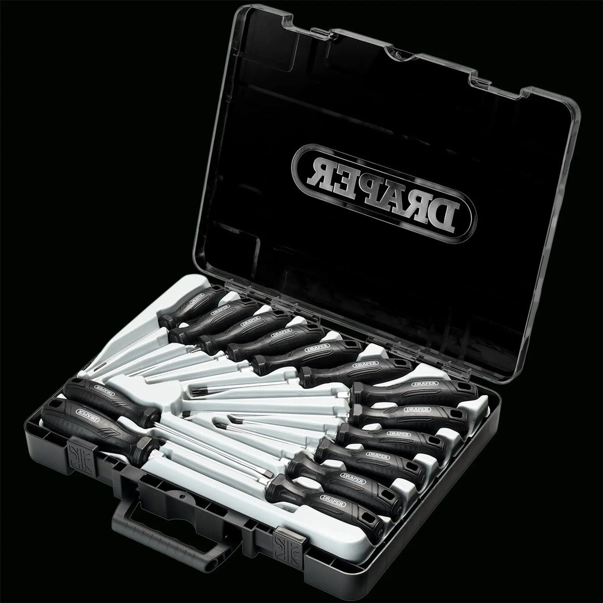 Draper Hard Grip Screwdriver Set with Draper TX-STAR® (14 Piece) 13588  White Rose Tools