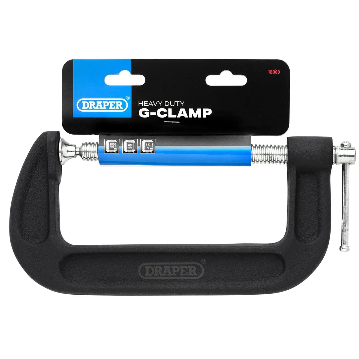 Draper Heavy Duty G-Clamp 150mm 18969  White Rose Tools