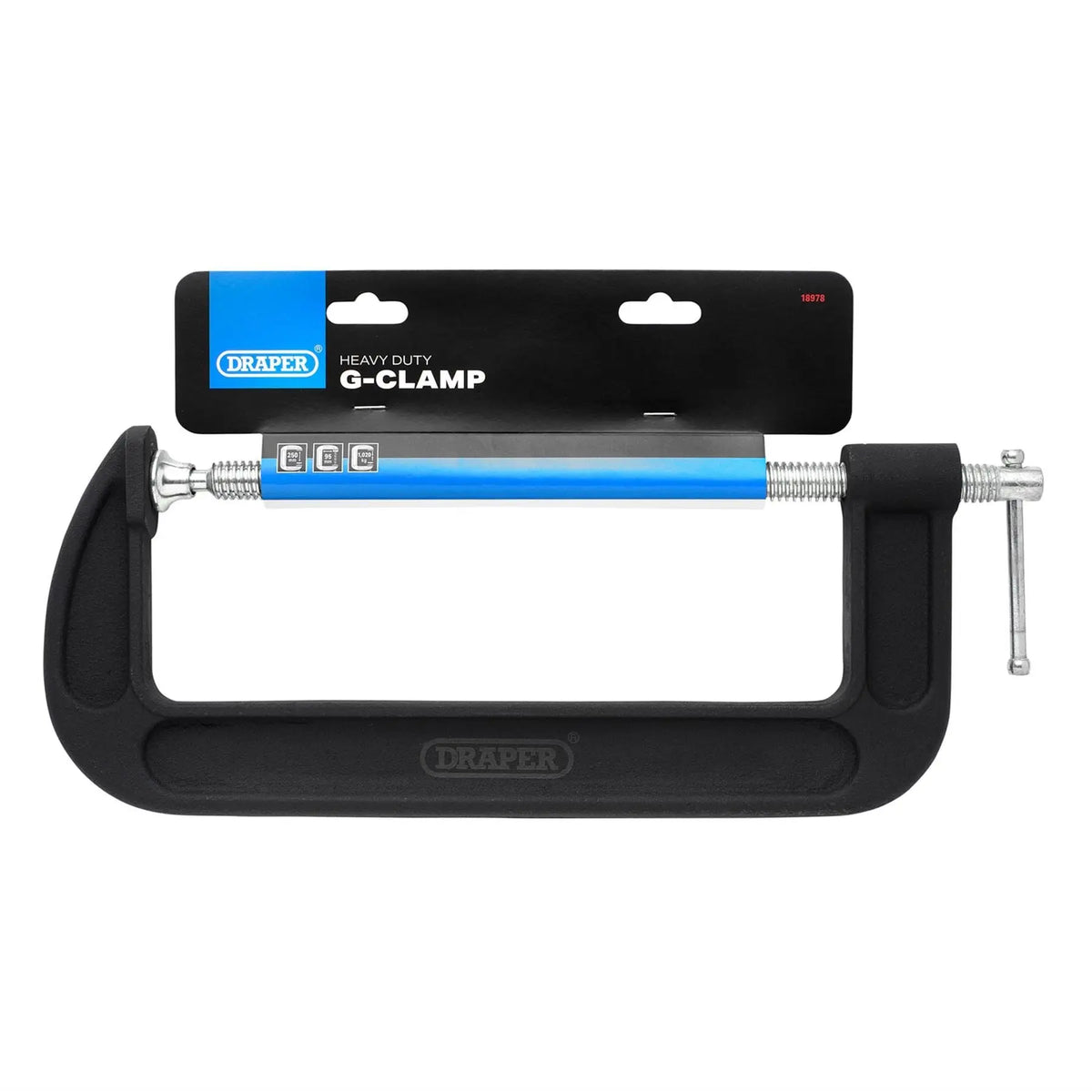 Draper Heavy Duty G-Clamp 250mm 18978  White Rose Tools