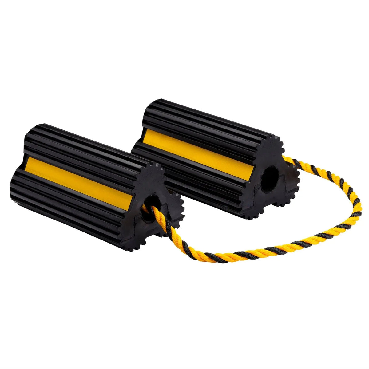 Draper Heavy Duty Rubber Wheel Chocks 3 Tonne (Pair) 21135  White Rose Tools