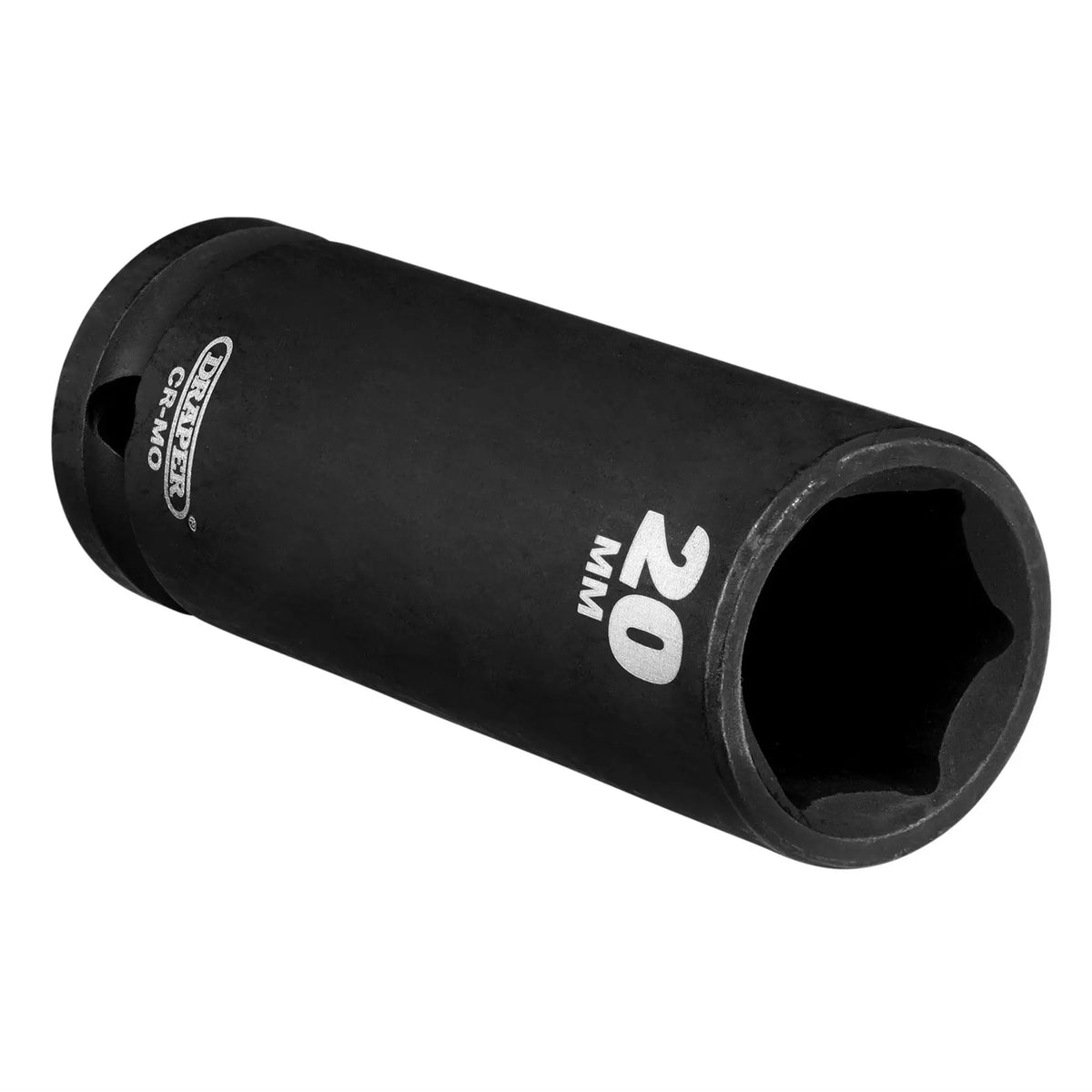 Draper Hi-TORQ® Deep Impact Socket 1/2" Sq. Dr. 20mm 20191  White Rose Tools