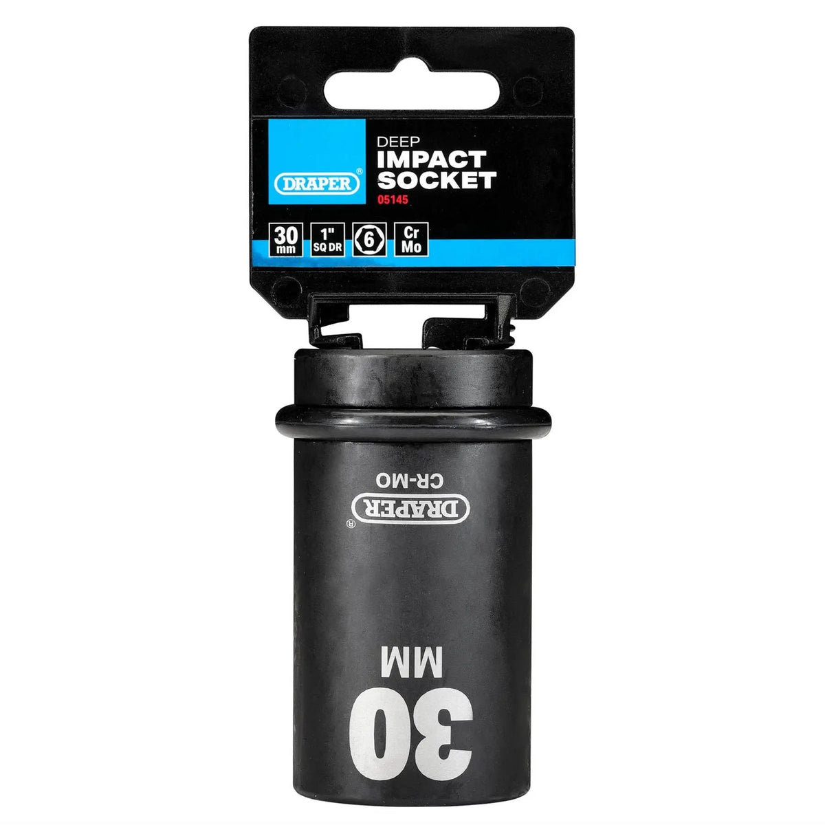 Draper Hi-TORQ® Deep Impact Socket 1" Sq. Dr. 30mm 05145  White Rose Tools
