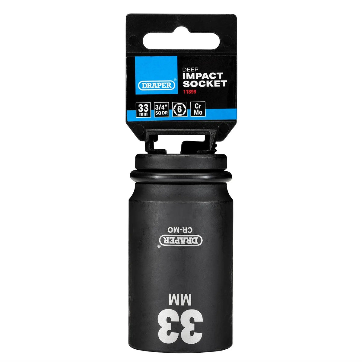 Draper Hi-TORQ® Deep Impact Socket 3/4" Sq. Dr. 33mm 11899  White Rose Tools