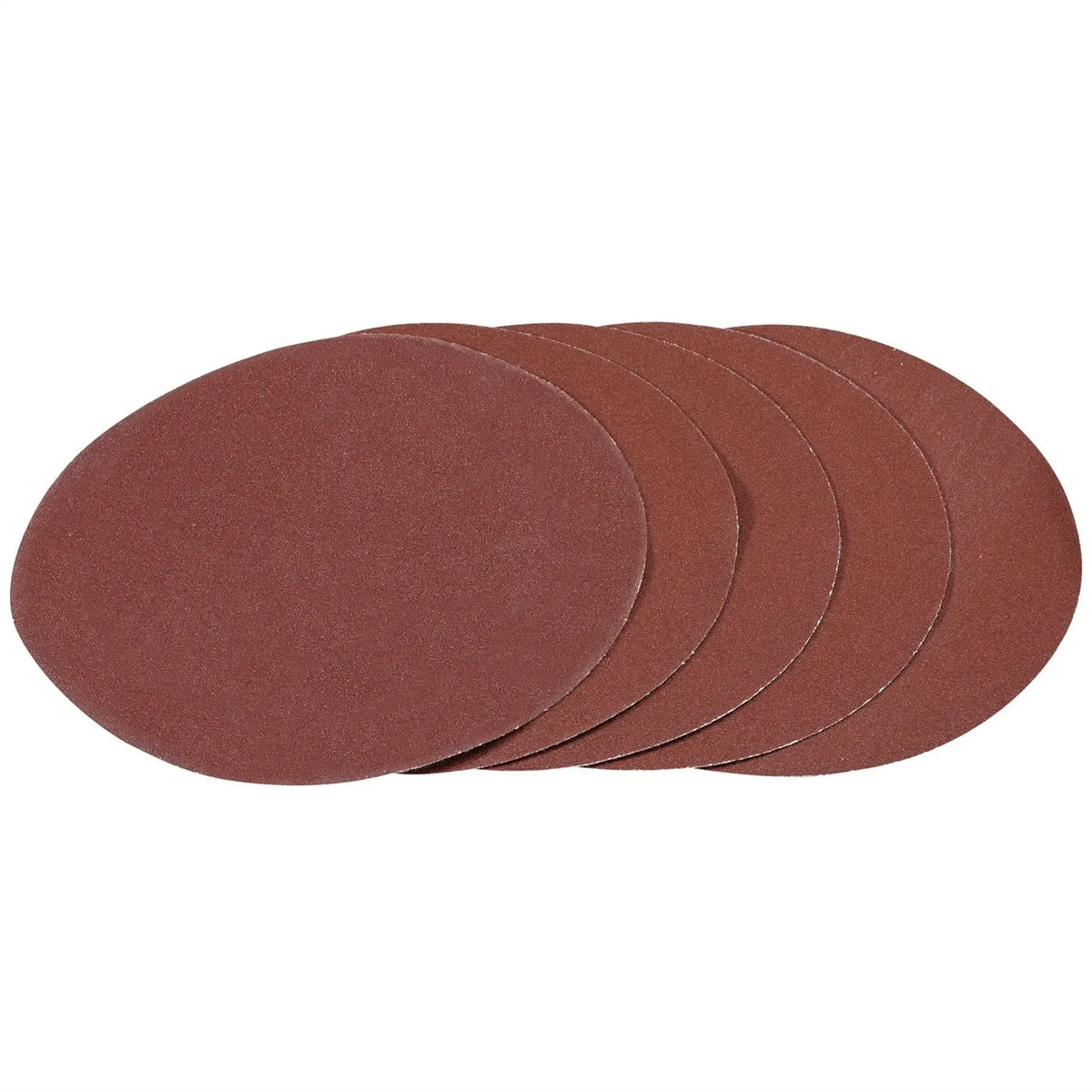 Draper Hook and Loop Aluminium Oxide Sanding Discs 180mm 120 Grit (Pack of 5) 93427  White Rose Tools