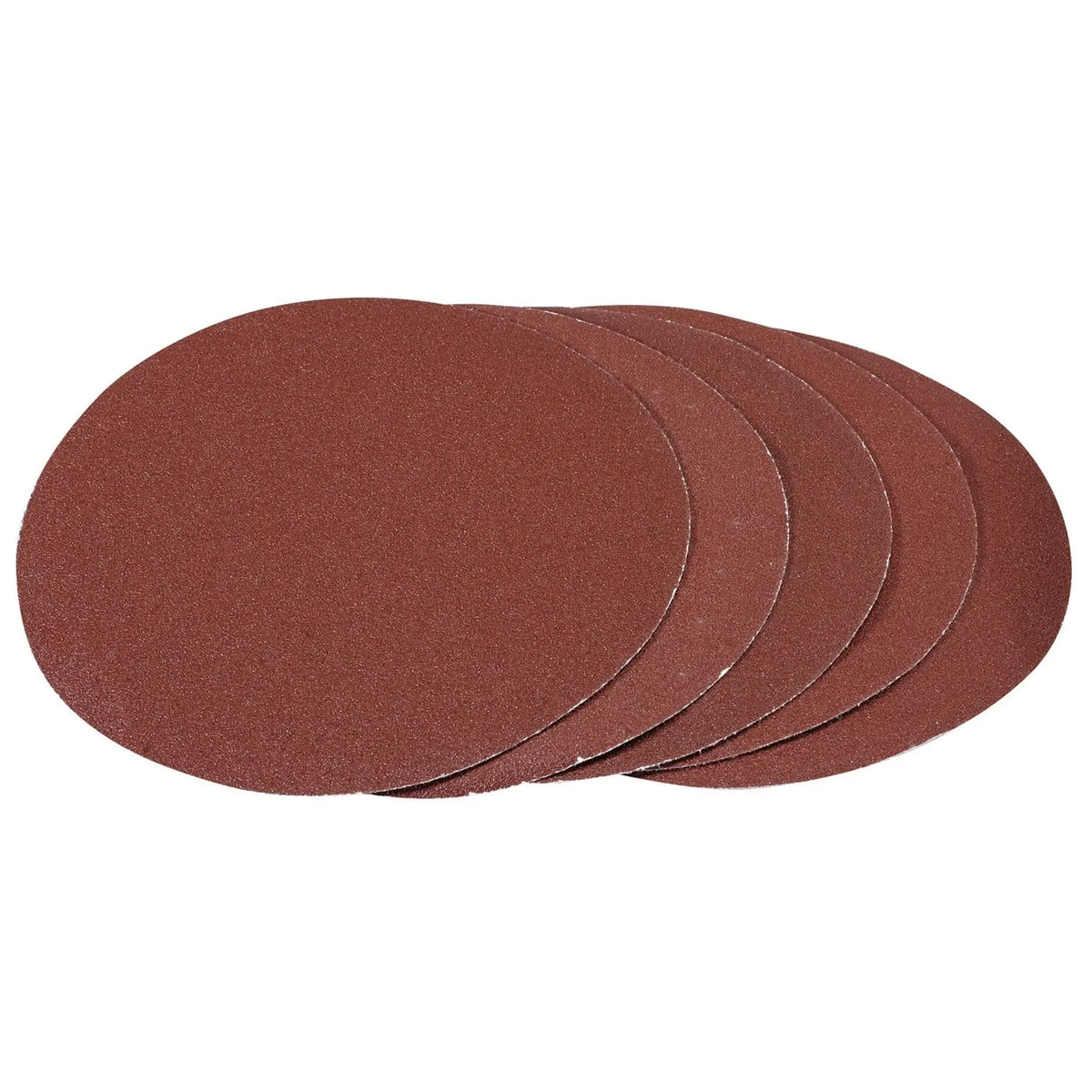 Draper Hook and Loop Aluminium Oxide Sanding Discs 180mm 80 Grit (Pack of 5) 93422  White Rose Tools