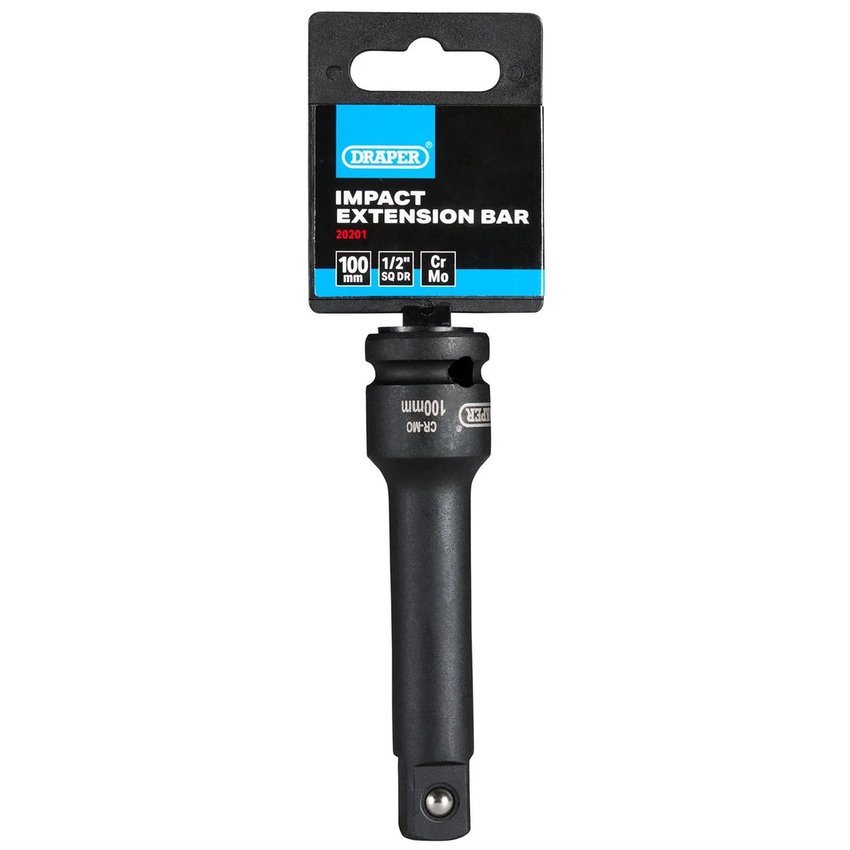 Draper Impact Extension Bar 1/2" Sq. Dr 100mm 20201  White Rose Tools