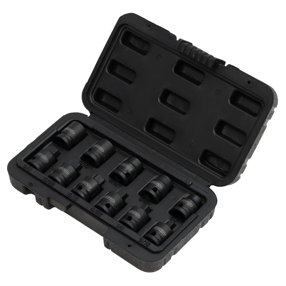 Draper Impact Pipe Plug Socket Set 3/8" Sq. Dr. (11 Piece) 28193  White Rose Tools