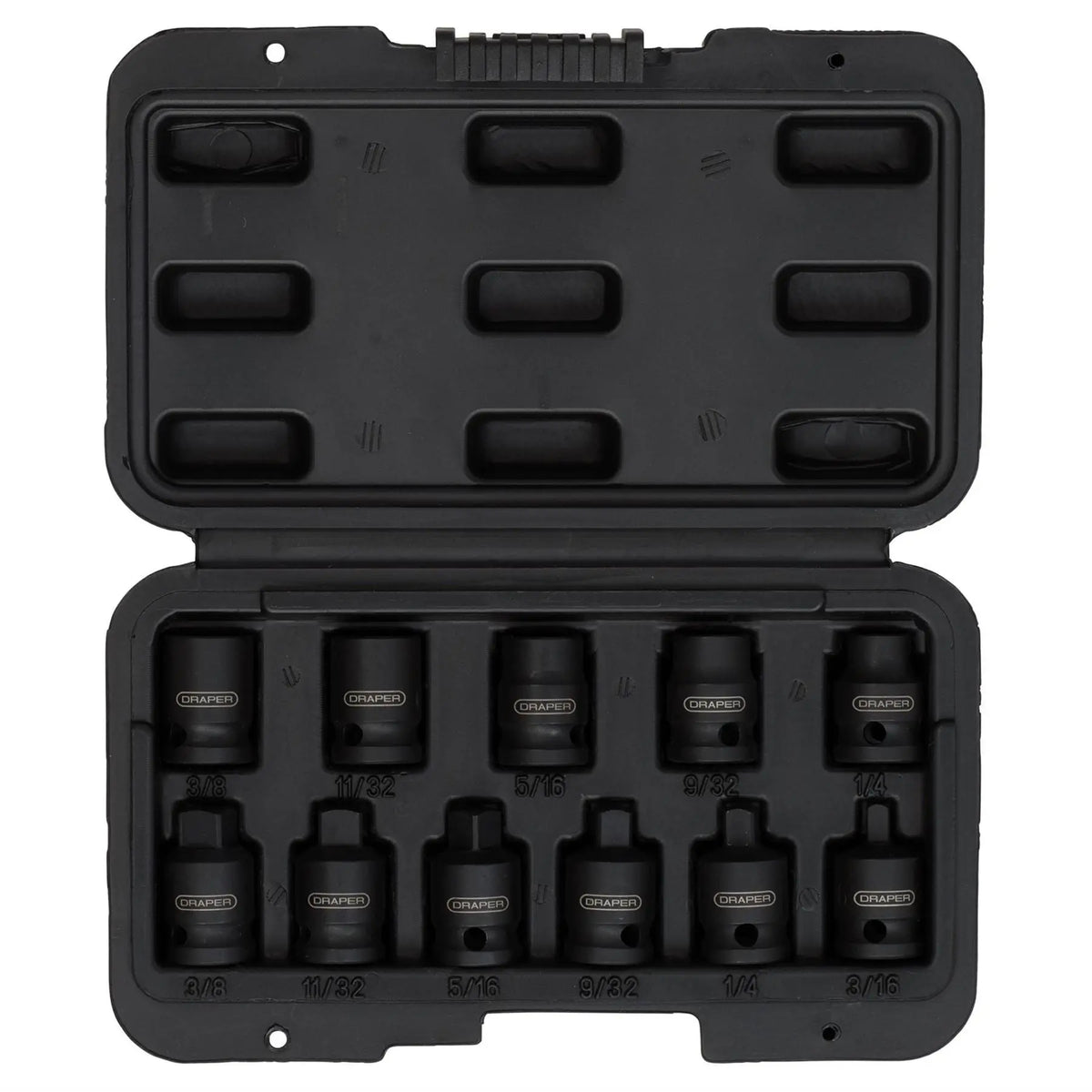 Draper Impact Pipe Plug Socket Set 3/8" Sq. Dr. (11 Piece) 28193  White Rose Tools
