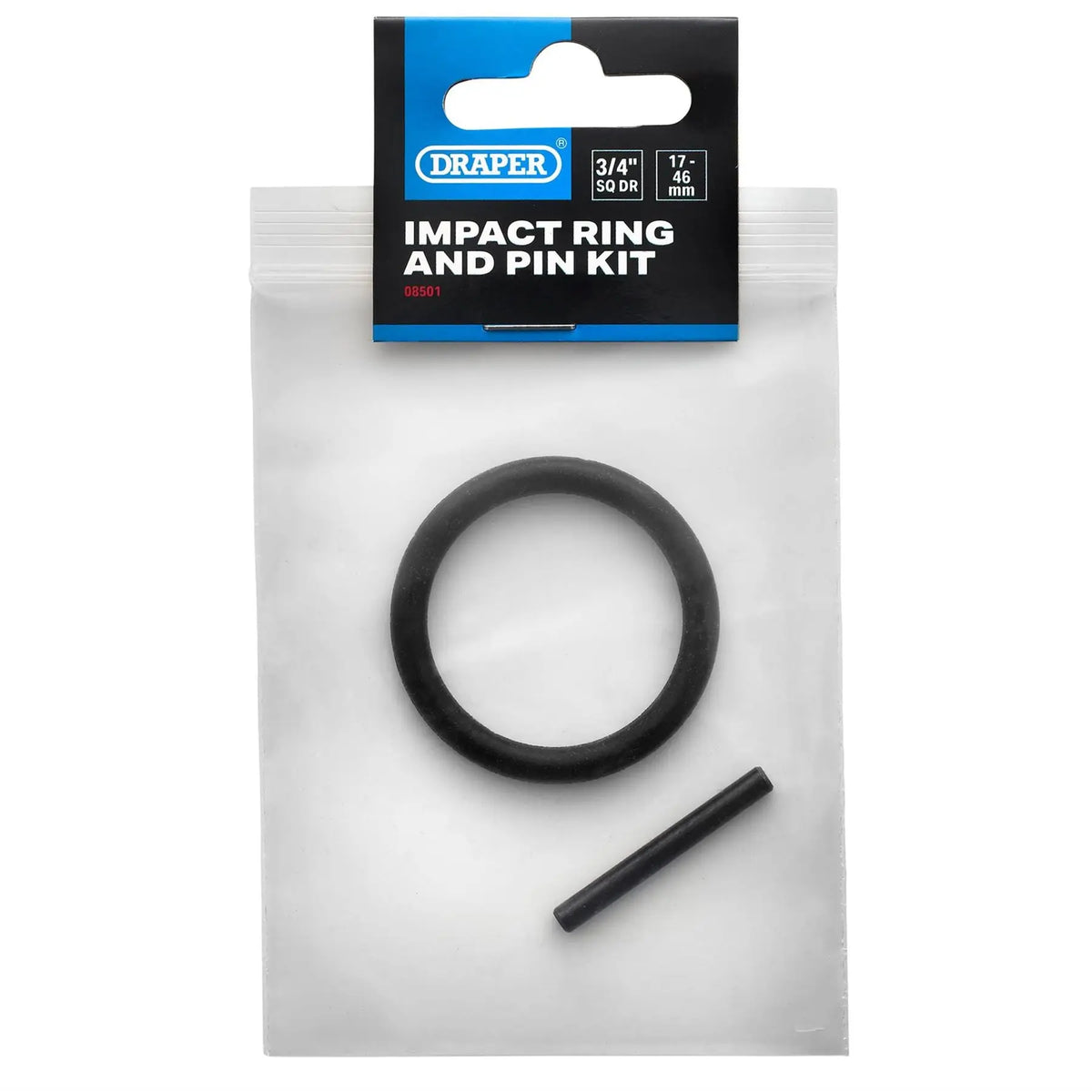 Draper Impact Ring and Pin Kit 3/4" Sq. Dr. 17-46mm 08501  White Rose Tools