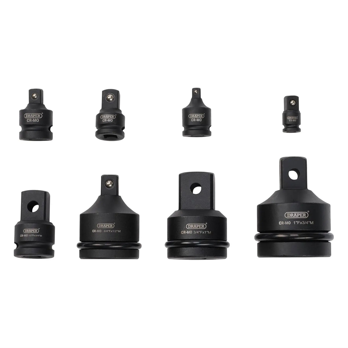 Draper Impact Socket Adaptor Set (8 Piece) 83271  White Rose Tools