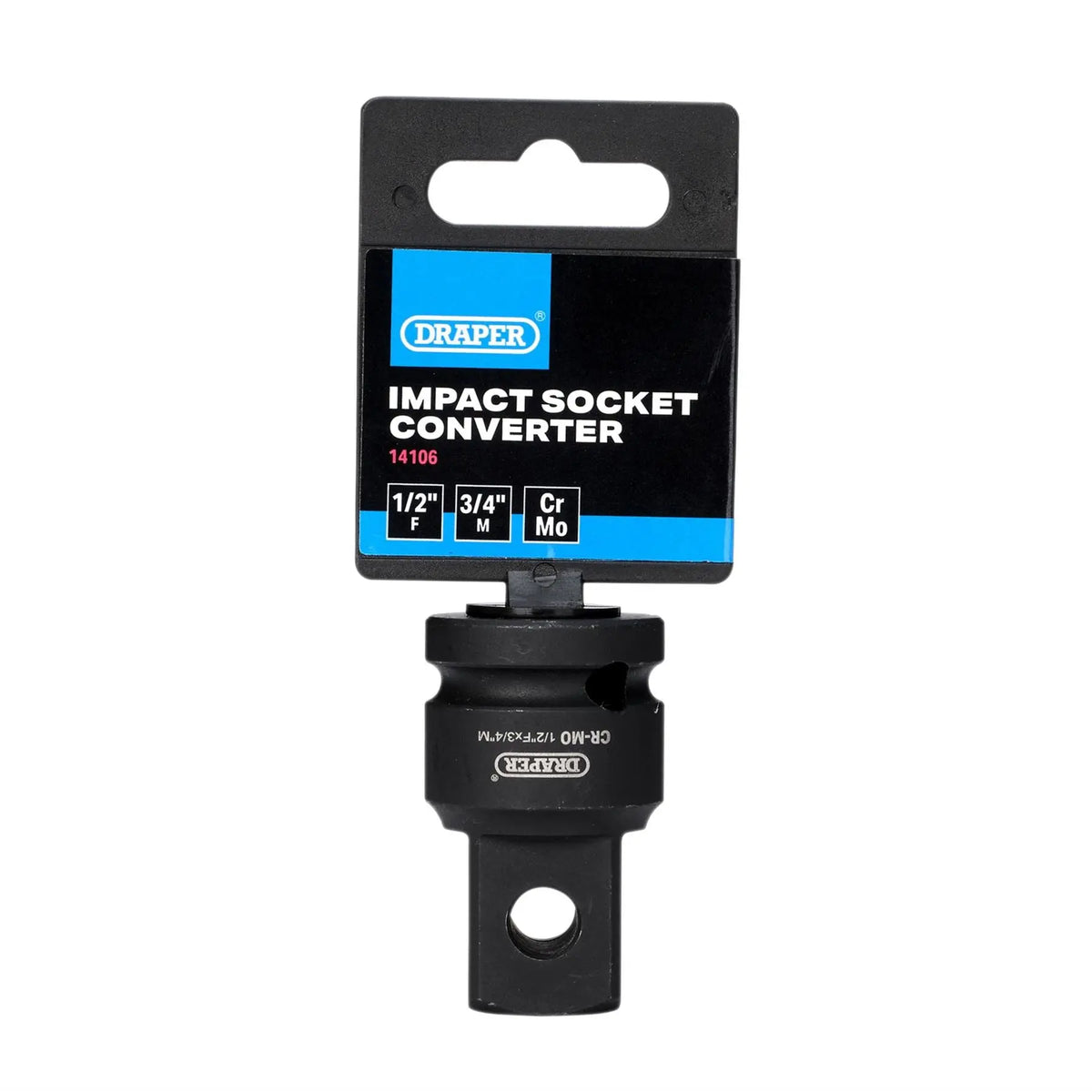 Draper Impact Socket Converter 1/2"(F) x 3/4"(M) 14106  White Rose Tools