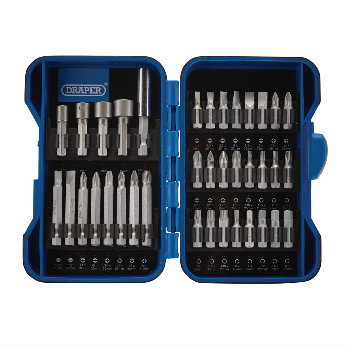 Draper Insert Bit Set (37 Piece) 18561  White Rose Tools