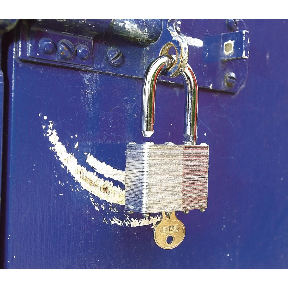 Draper Laminated Steel Padlock 50 x 31mm 14021  White Rose Tools