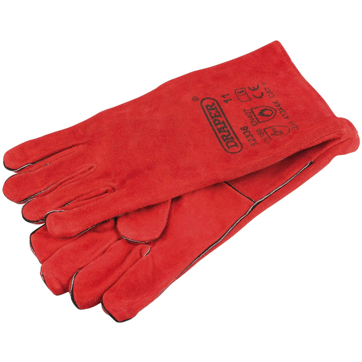 Draper Leather Welders Gauntlets 52336  White Rose Tools